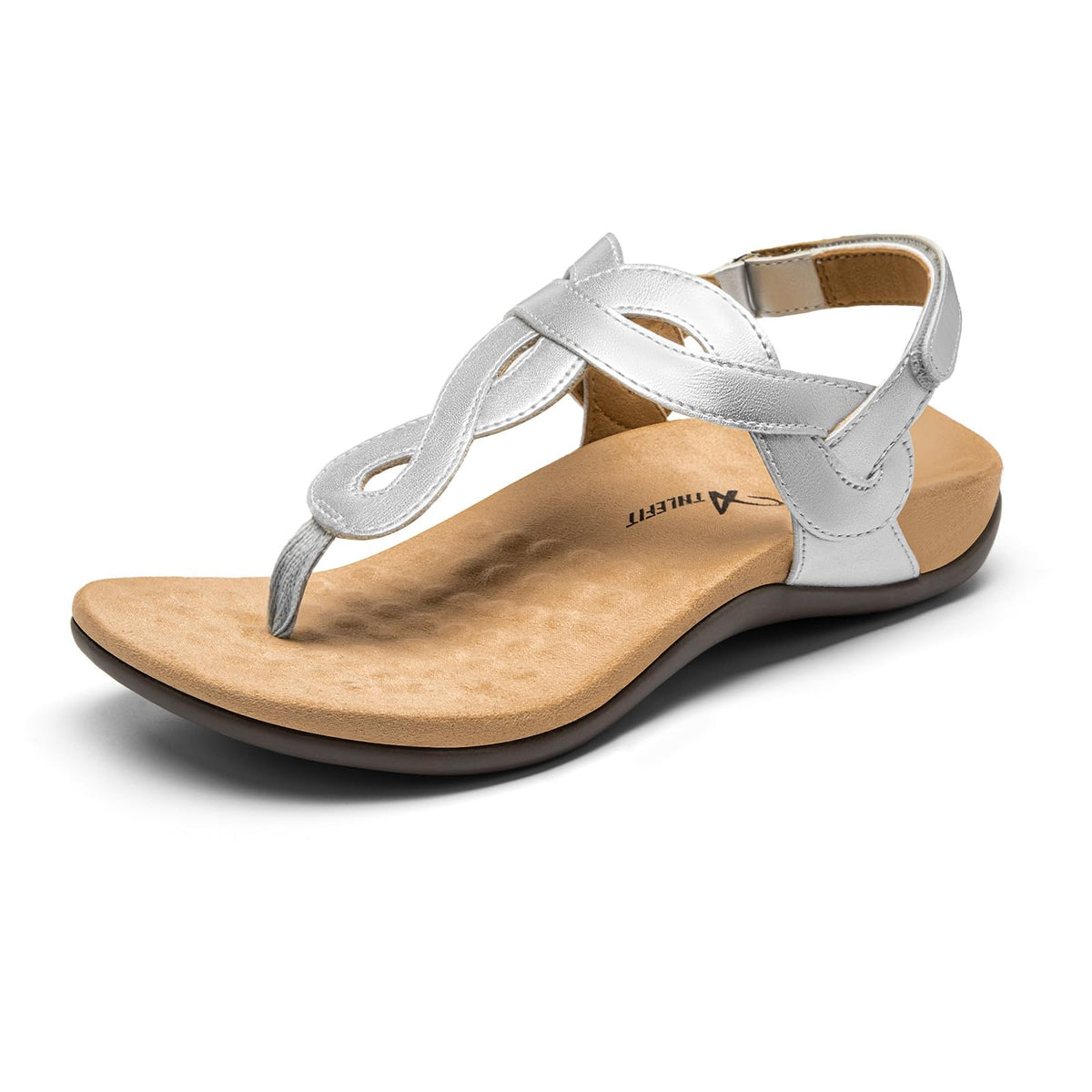 Athlefit Women's Orthopedic Flat Sandals with Arch Support