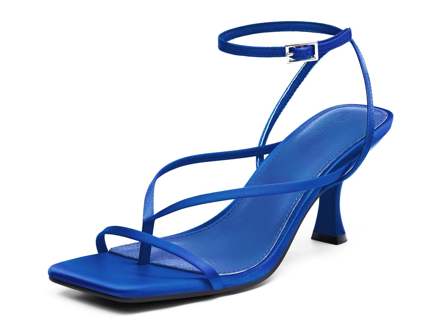 PiePieBuy Women's Lace Up Heeled Sandals Square Flip Flop High Heels Strappy Party Shoes