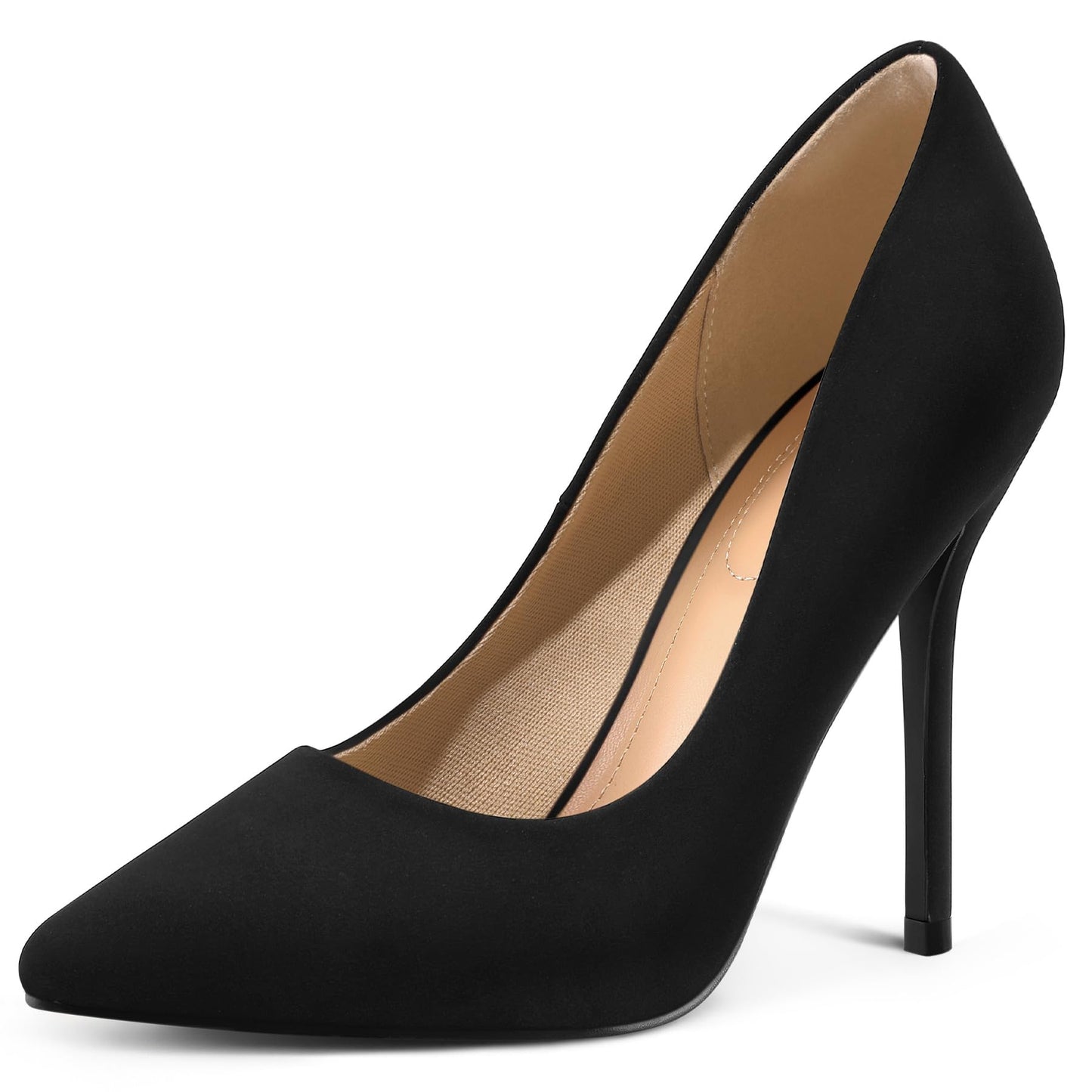mysoft Women's High Heels Pumps Closed Pointed Toe Stiletto 4IN Dress Shoes | Slip on,Closed Toe Heels,Comfortable,Wedding,Dressy,Party,Formal,Office