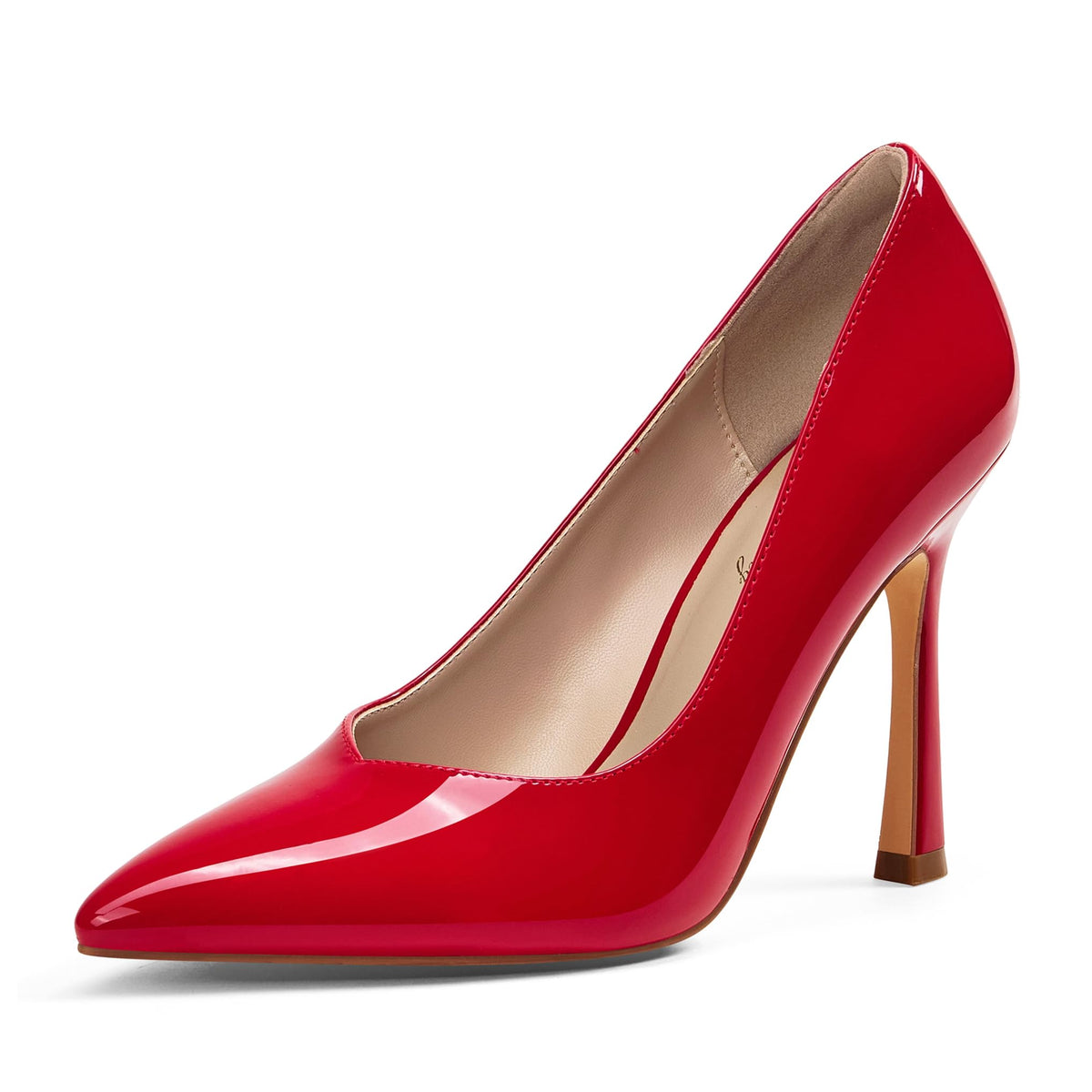 Elisabet Tang Women's High Heels Pumps Closed Pointed Toe Stiletto 4inch Heels Classic Office Special Dressy Wedding Pump Shoes