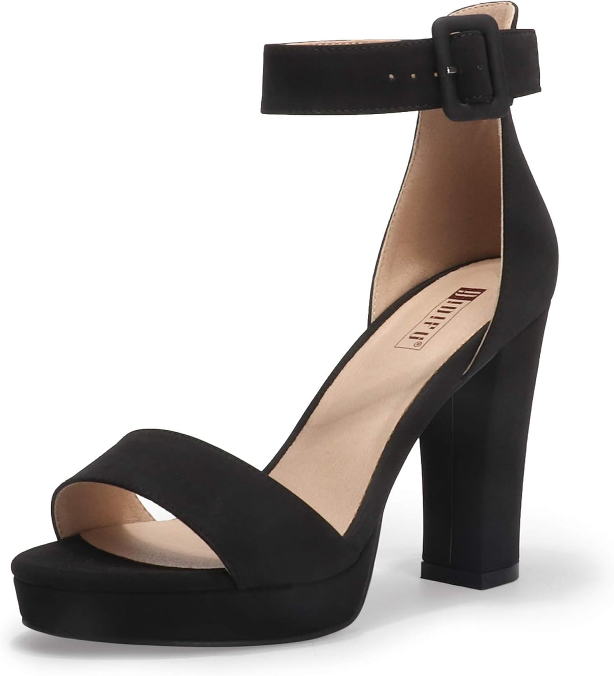 IDIFU Women's IN4 Platform Chunky High Heels | Ankle Strap Heeled Sandals Wedding Party Dress Shoes
