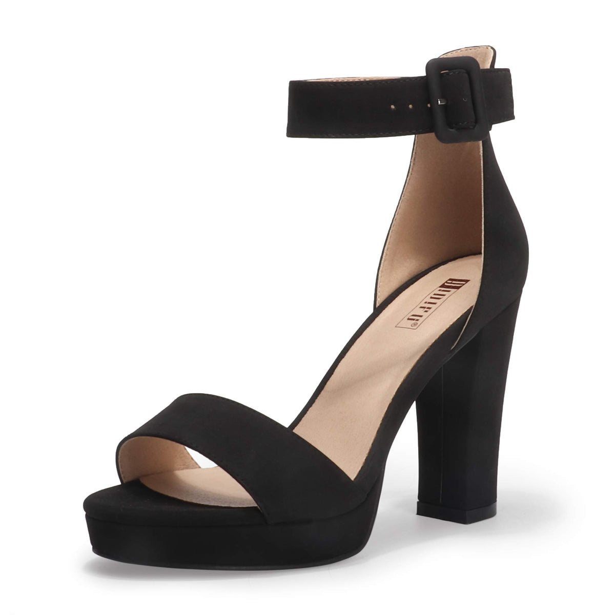 IDIFU Women's IN4 Platform Chunky High Heels | Ankle Strap Heeled Sandals Wedding Party Dress Shoes