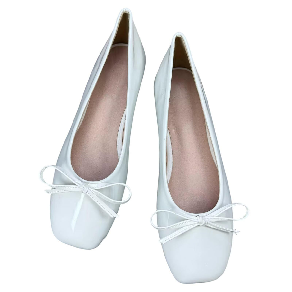 Dear Time Women's Casual Foldable Ballet Flats Square Toe Ballerina Flats Shoes Comfortable