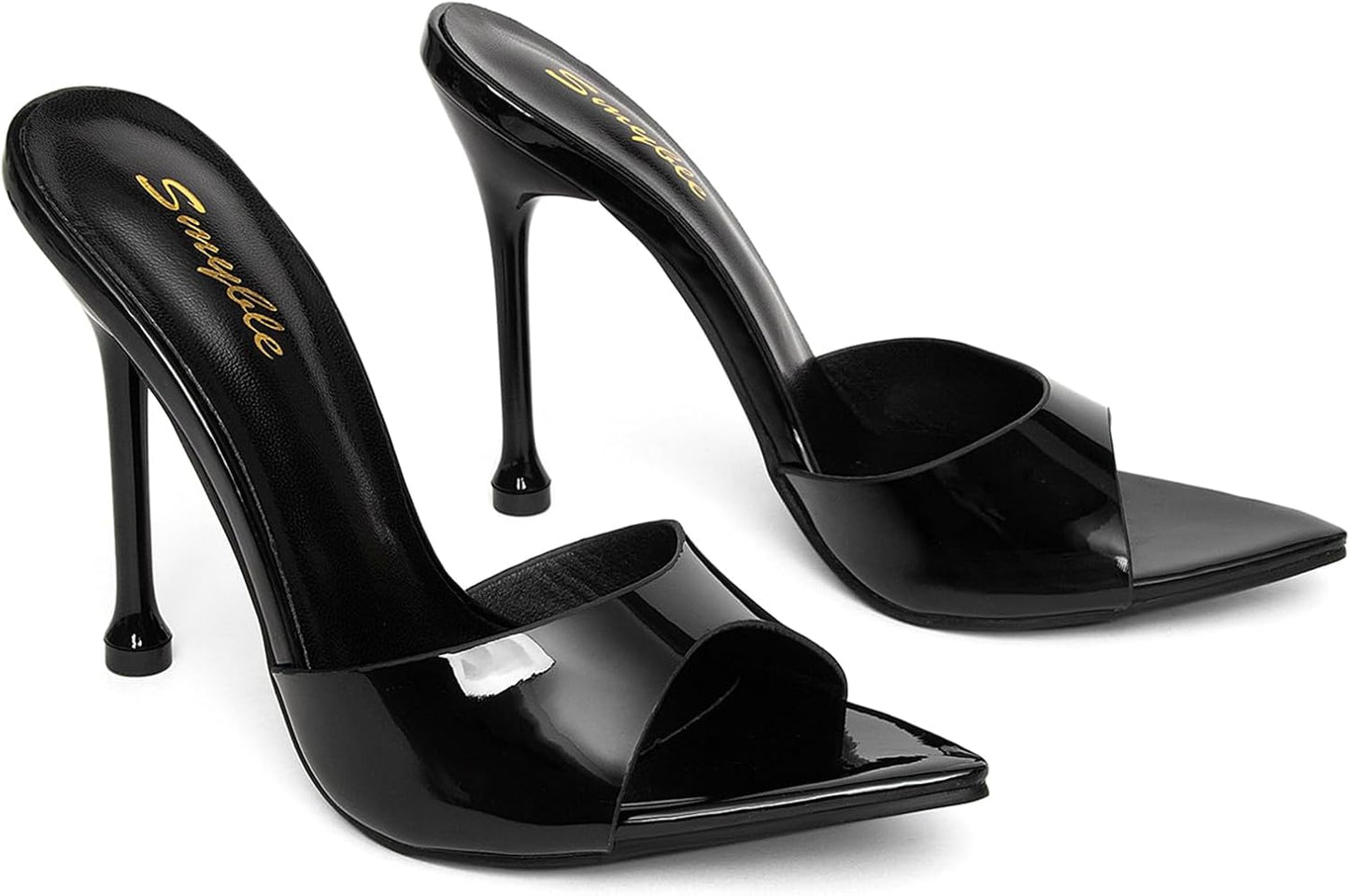 Women's Stiletto Heels Sandals - Summer Open Toe Slip-On Dress Shoes for Weddings/Parties/Daily Wear, Thin Sole Comfortable High Heels