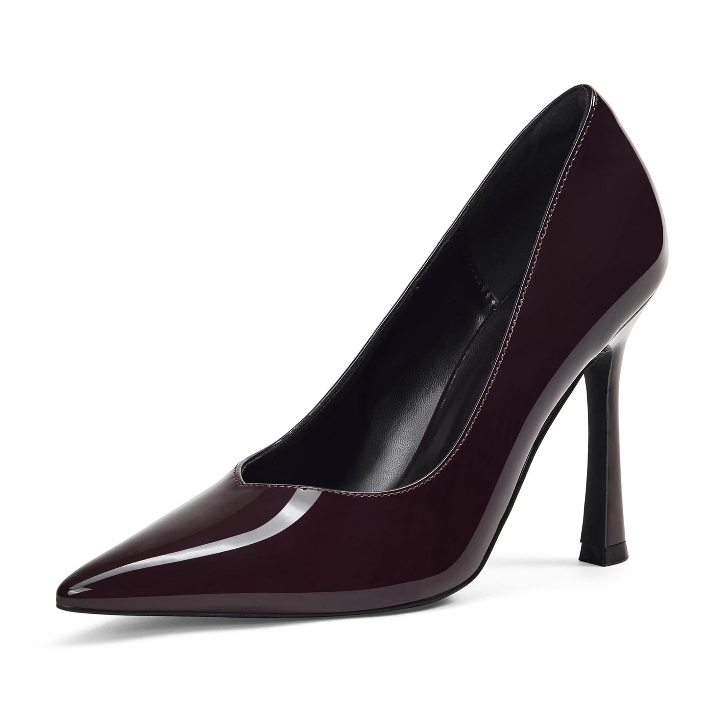 Elisabet Tang Women's High Heels Pumps Closed Pointed Toe Stiletto 4inch Heels Classic Office Special Dressy Wedding Pump Shoes