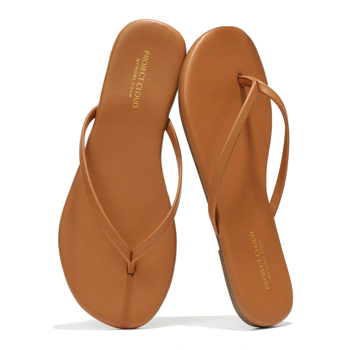 Project Cloud Flip Flops for Women Memory Foam Flats Sandals (Foundations) | Lightweight and Durable Non-Slip SoleWomens Sandals - Beach Essentials Womens Flat Sandals for Everyday Comfort Daily Wear