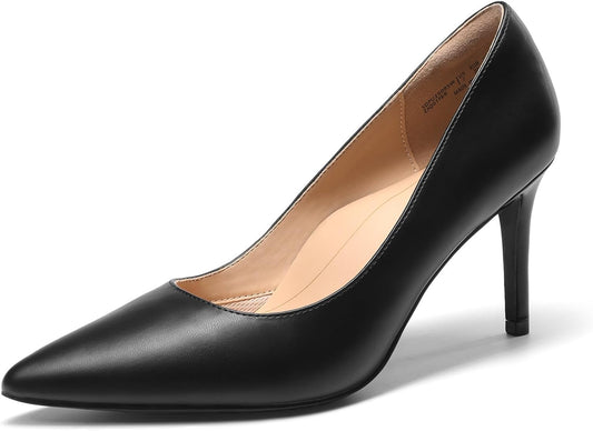 DREAM PAIRS Women's High Heels Pointed Toe Dress Shoes | Closed Toe Slip On Stiletto Fashion Wedding Bridal Work Office Comfortable Pumps Shoes