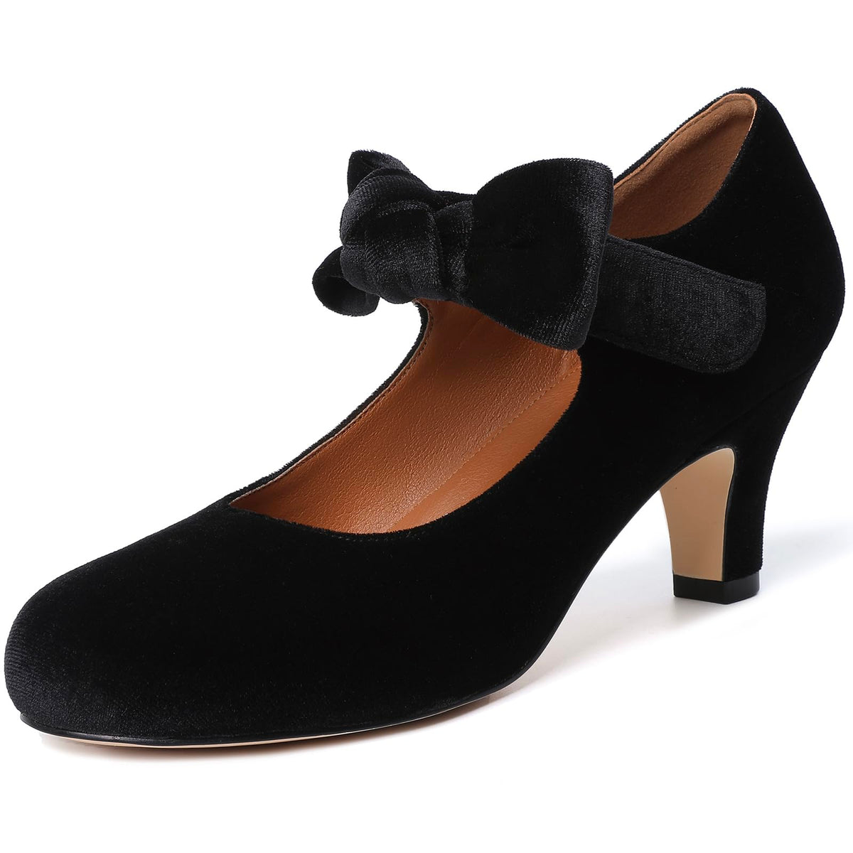 Mostrin Fashion Vintage Womens Small Bowtie Platform Pumps Ladies Sexy High Heeled Shoes