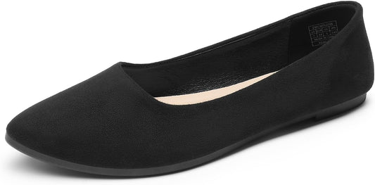 DREAM PAIRS Women's Pointed Toe Flexible Flats | pointed toe flats,comfortable flexible cushioned slip on shoes,for business work office casual occasion