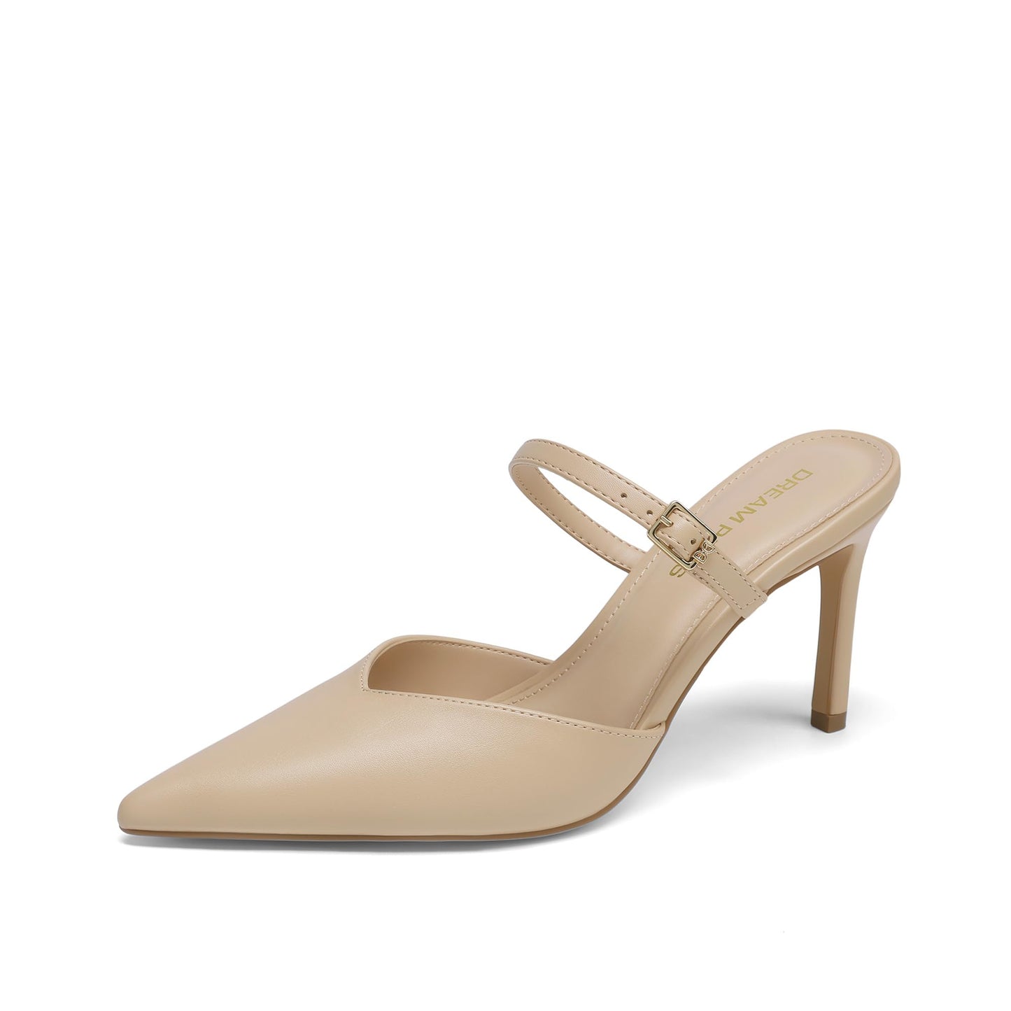 DREAM PAIRS Womens Closed Pointed Toe High Heels Mules | 3.34" Stiletto Women's Pumps Shoes Wedding Work Office Sexy Fashion Heels for Women