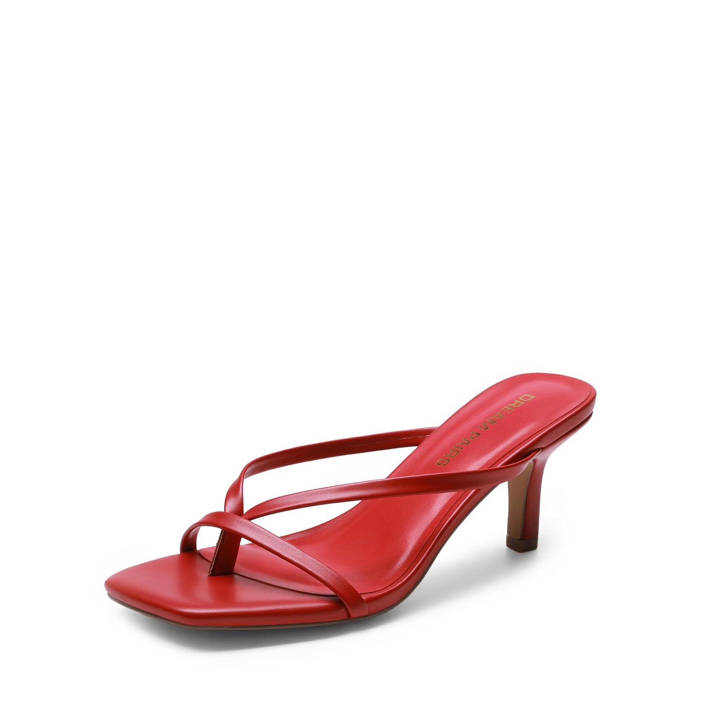 DREAM PAIRS Women's Flip-Flops Kitten Heels Sandals | open square toe thong heels, comfortable mules heels, dress shoes for women, fashion summer vacation sandals