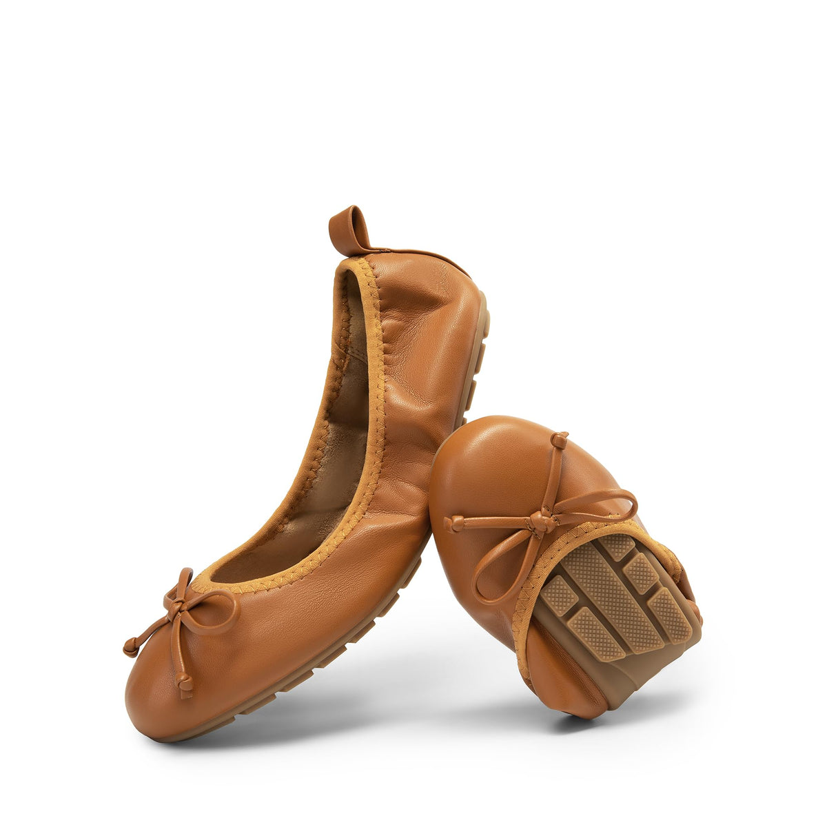 DREAM PAIRS Women's Foldable Bowknot Ballet Flats | Light Weight, Slip-On Dress Shoes, Round Toe, Offer all-day comfort for long walking, standing, dancing