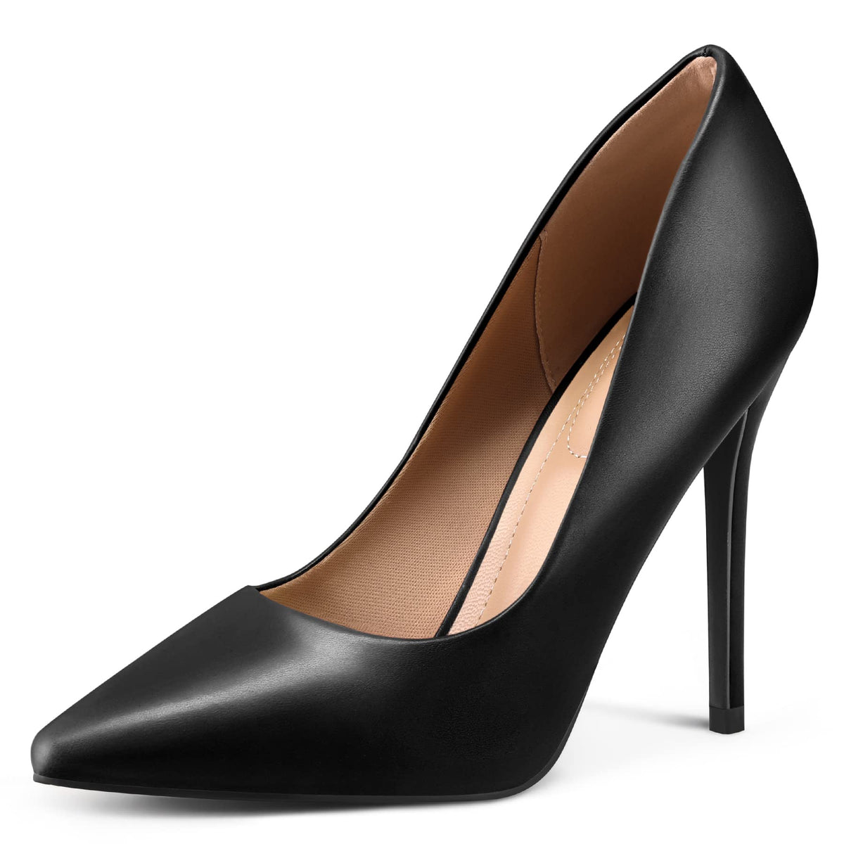 mysoft Women's High Heels Pumps Closed Pointed Toe Stiletto 4IN Dress Shoes | Slip on,Closed Toe Heels,Comfortable,Wedding,Dressy,Party,Formal,Office