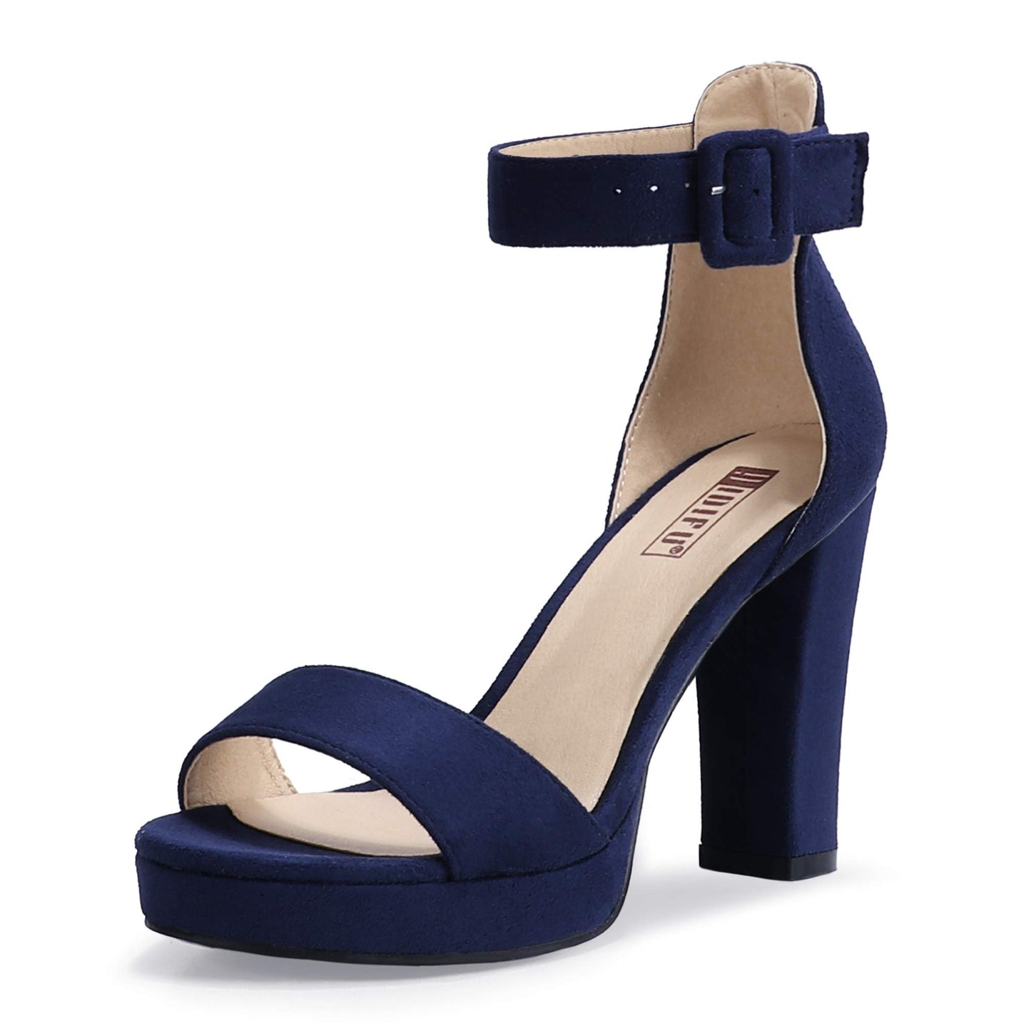 IDIFU Women's IN4 Platform Chunky High Heels | Ankle Strap Heeled Sandals Wedding Party Dress Shoes