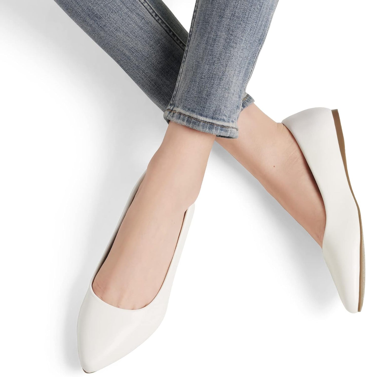 DREAM PAIRS Women's Dress Ballet Flats | pointed toe flats, dressy flat shoes for wedding work office business, slip on comfort flats for women