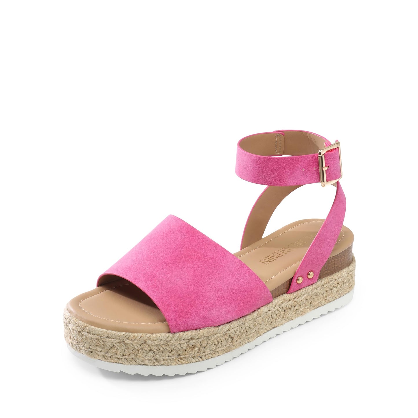 DREAM PAIRS Women's Platform Espadrille Wedge Sandals | Adjustable ankle strap with cushioned footbed for comfortable walking, vacation, beach outing and summer events