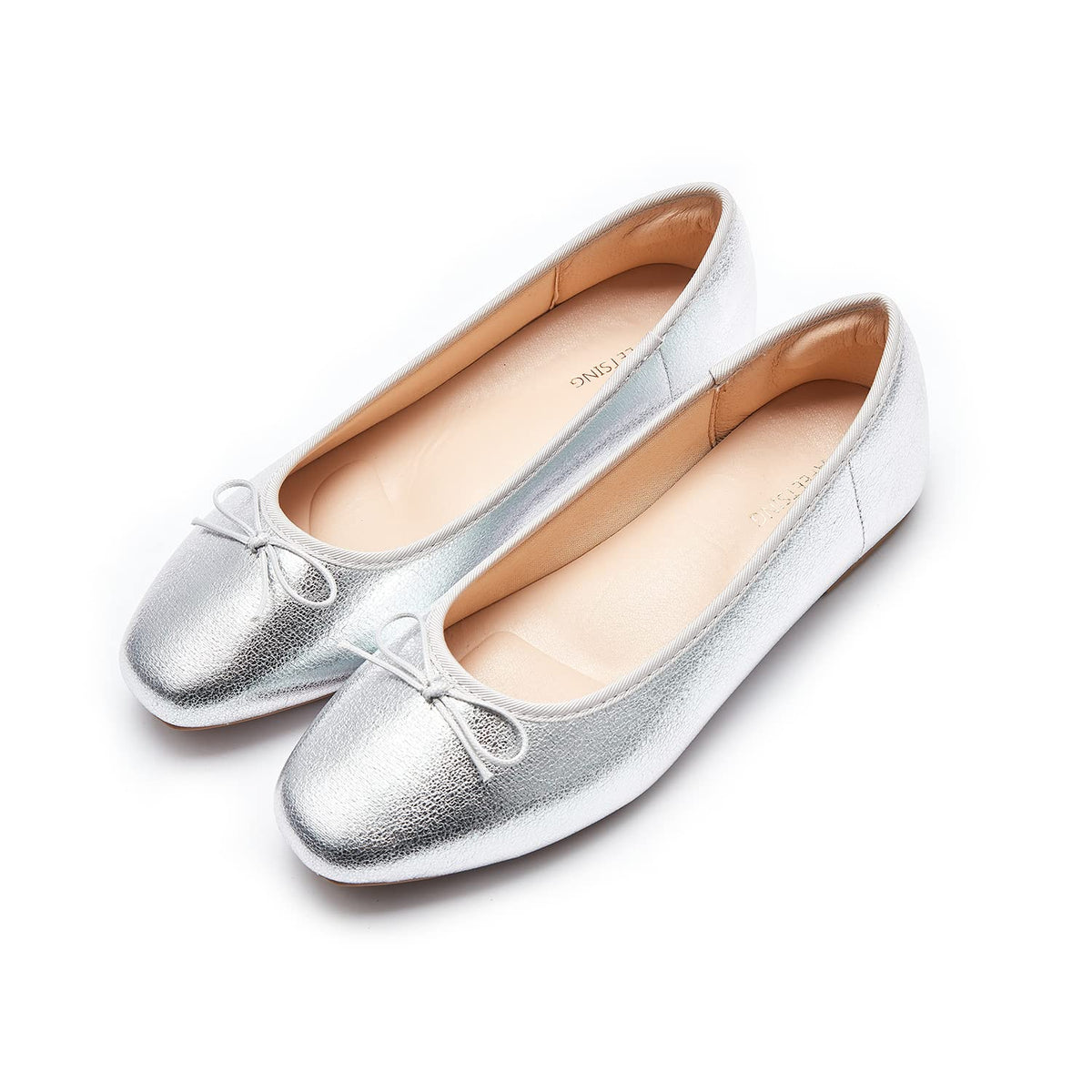 Women's Round Toe Ballet Flats Comfortable Bow Dressy Flats Shoes for Women