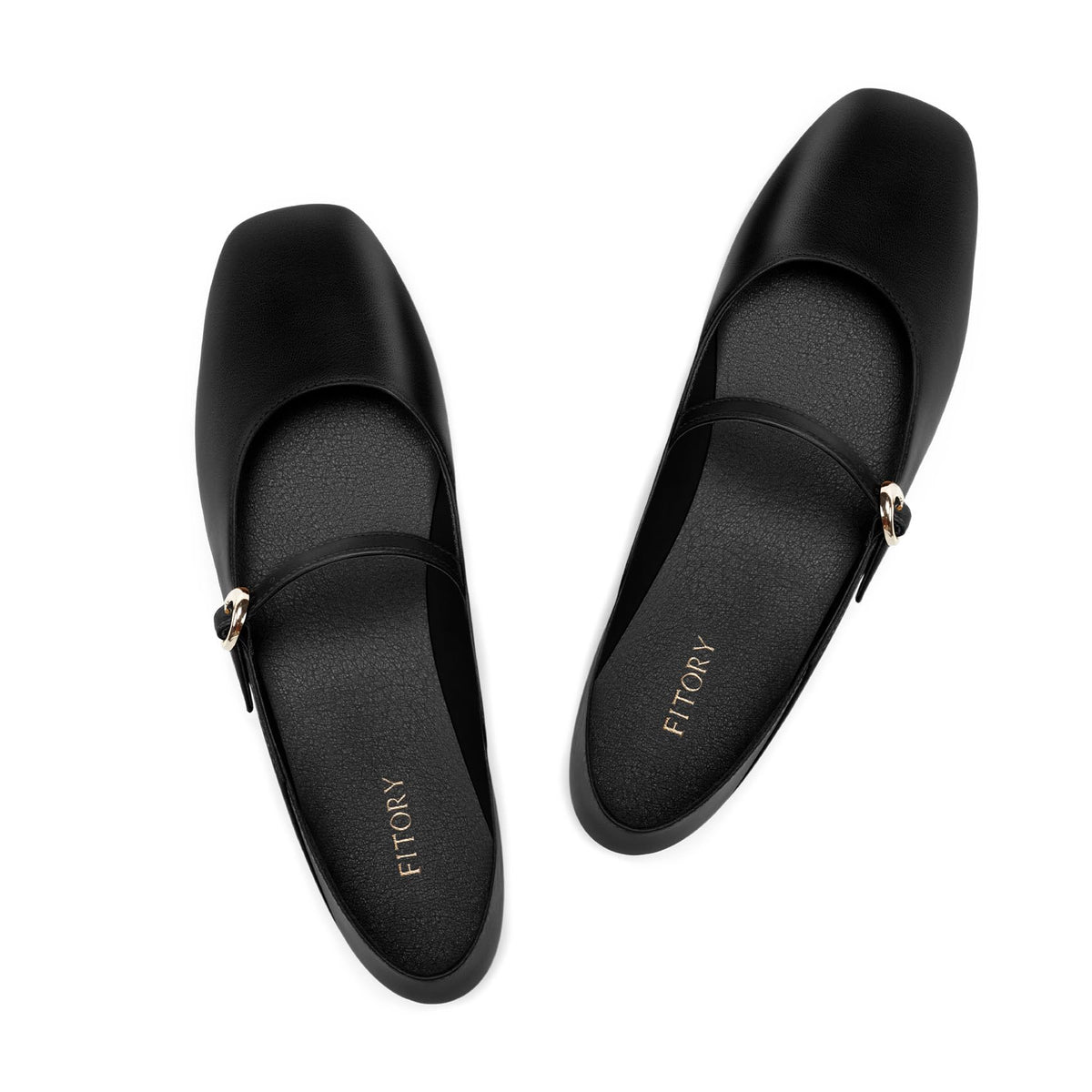 FITORY Mary Jane Shoes Women, Non Slip Work Ballet Flats Business Casual | Black Fall Footwear Comfortable Dressy Office Leopard Print Square Toe Formal Red Closed Toe Church Restaurant