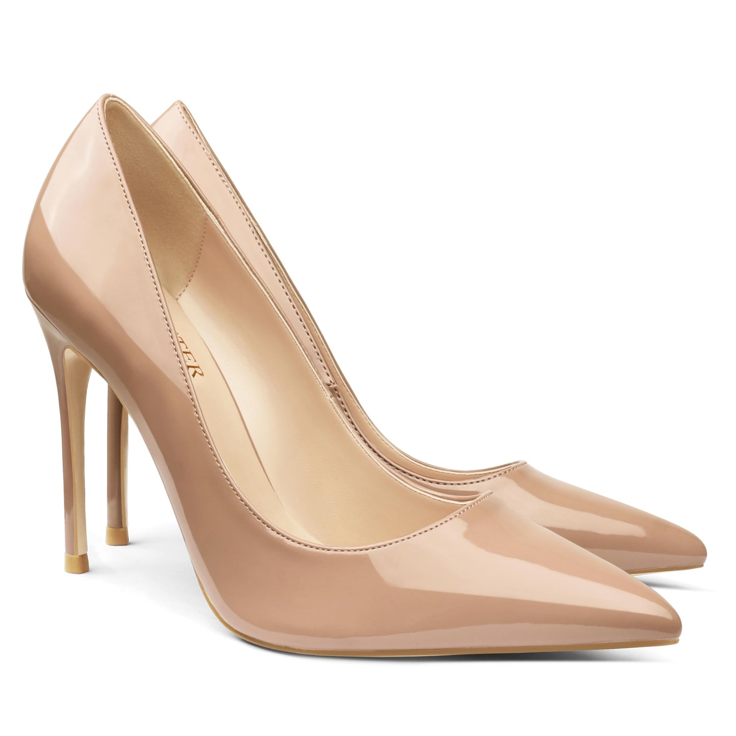COLETER Women's 4 Inch Pumps Pointed Toe Dress Shoes Slip On Stiletto Pumps | Closed Toe Stiletto High Heel Pumps, Elegant Dress Heels for Business Casual, Formal, Evening Party