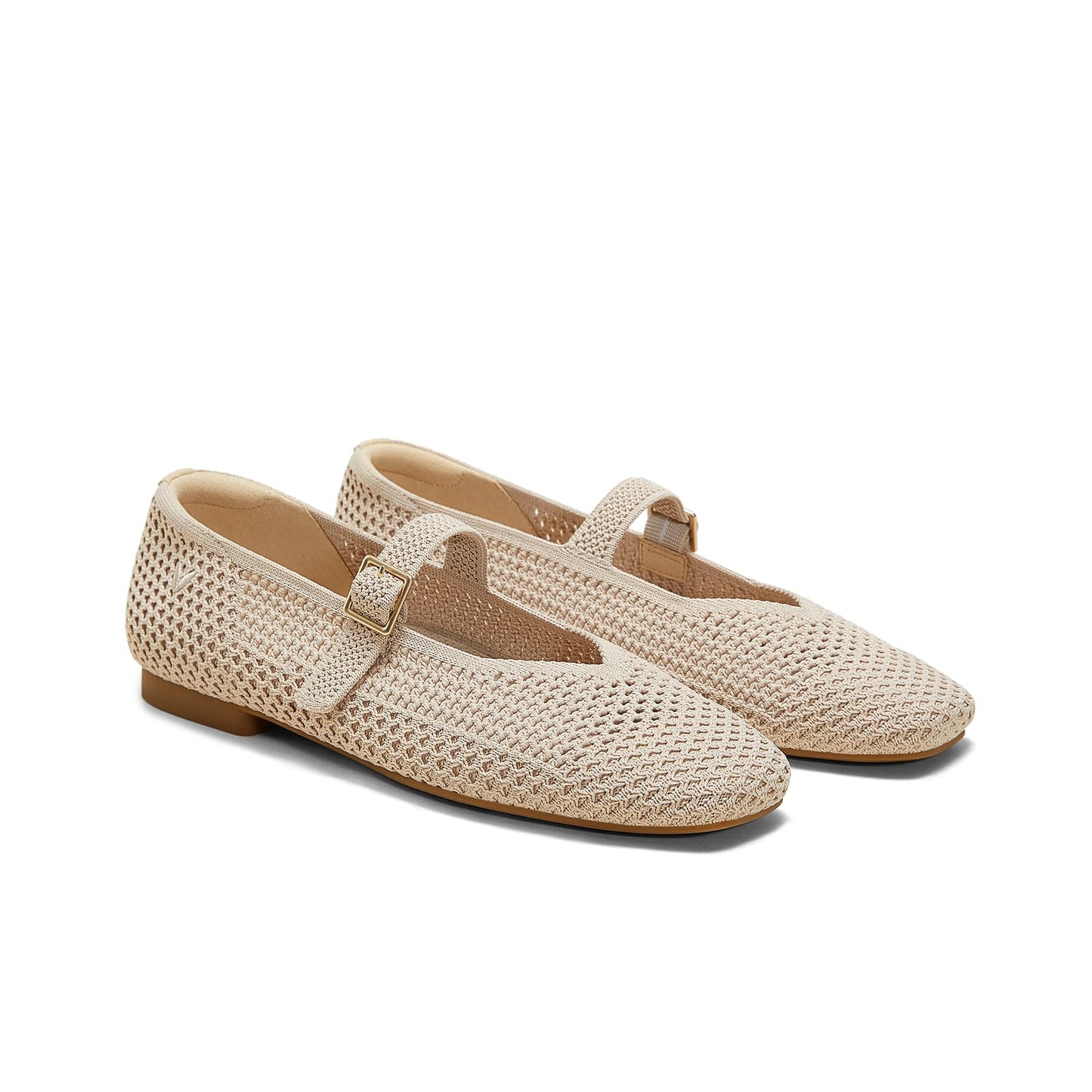 VIVAIA Women's Margot Mary Jane Square-Toe Ballet Flats