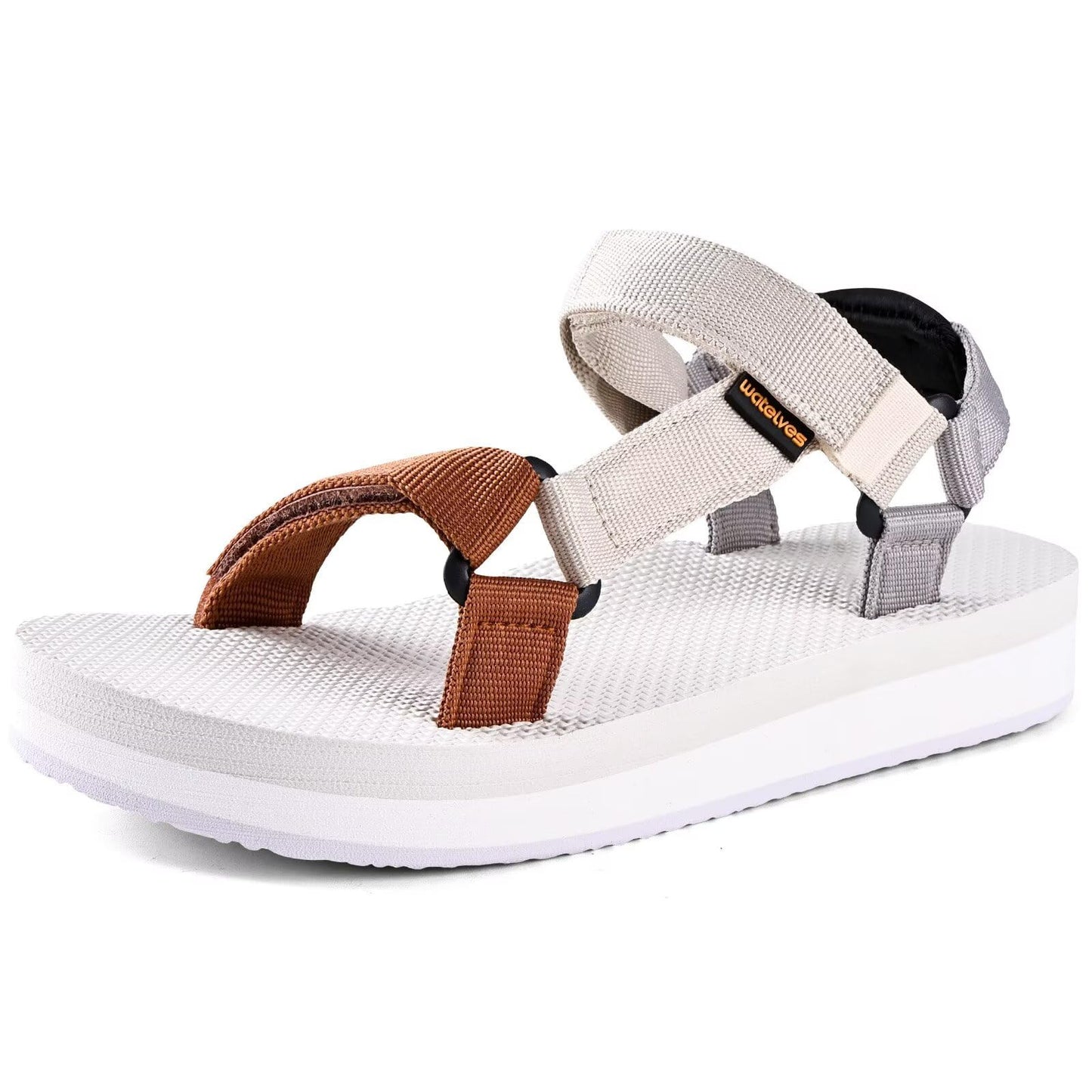 WateLves Womens-Sport-Sandals Hiking Sandals with-Arch-Support Webbing-Outdoor-Beach-Water-Sandals for Travel-Walking-Trekking-Camping