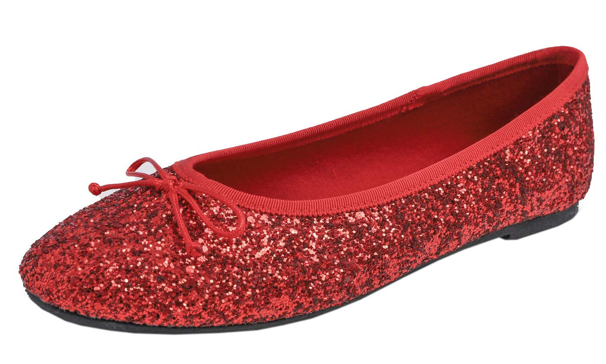 FEVERSOLE Women's Macaroon Colorful Memory Foam Cushion Insock Patent Ballet Flat