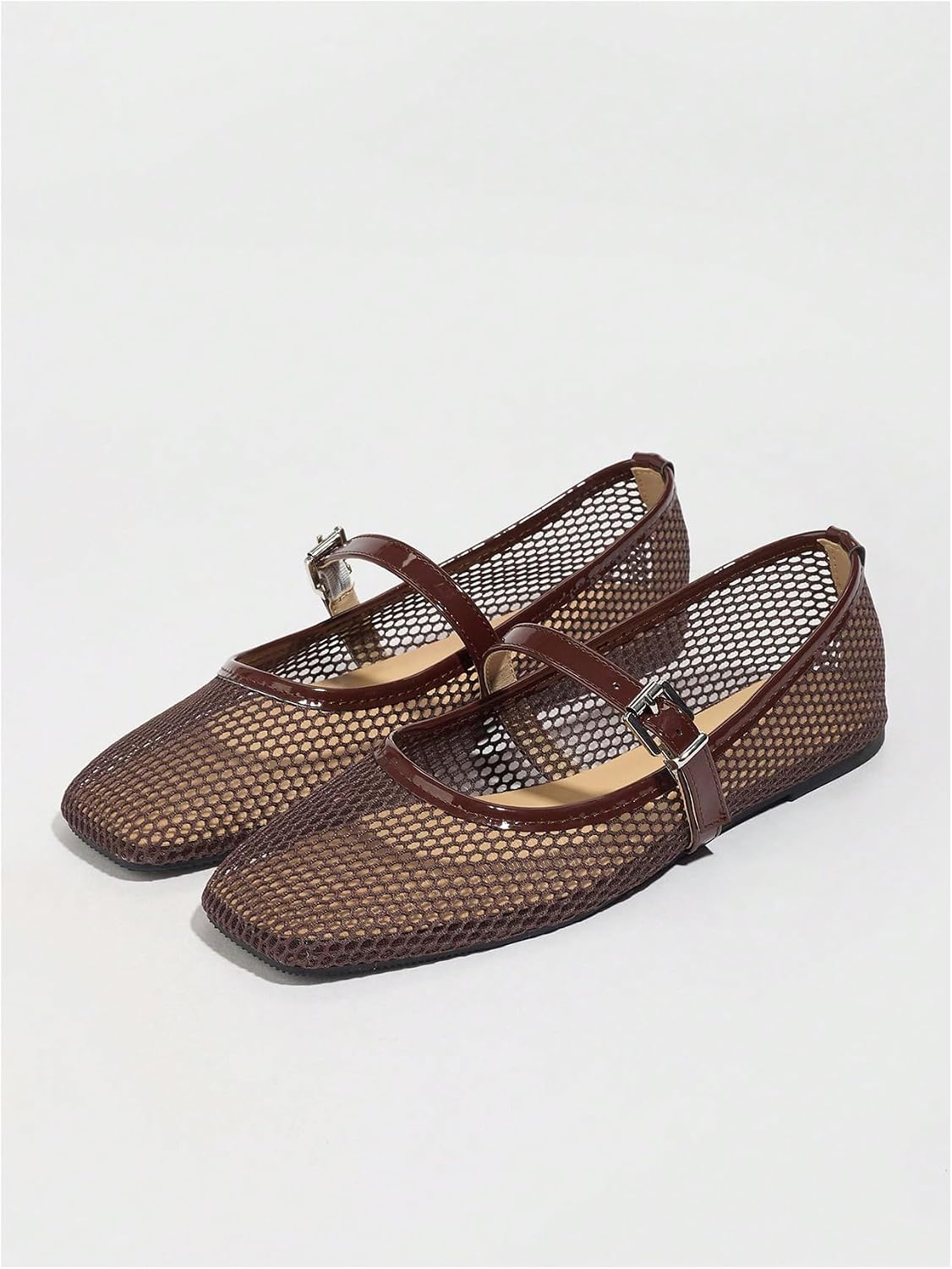 Milumia Summer Leopard Mesh Ballet Flats for Women Comfortable Dressy Work | Summer Shoes,Cute Ballerina Flats,Work Shoes Women Business Casual, Closed Toe Sandals,Slip On