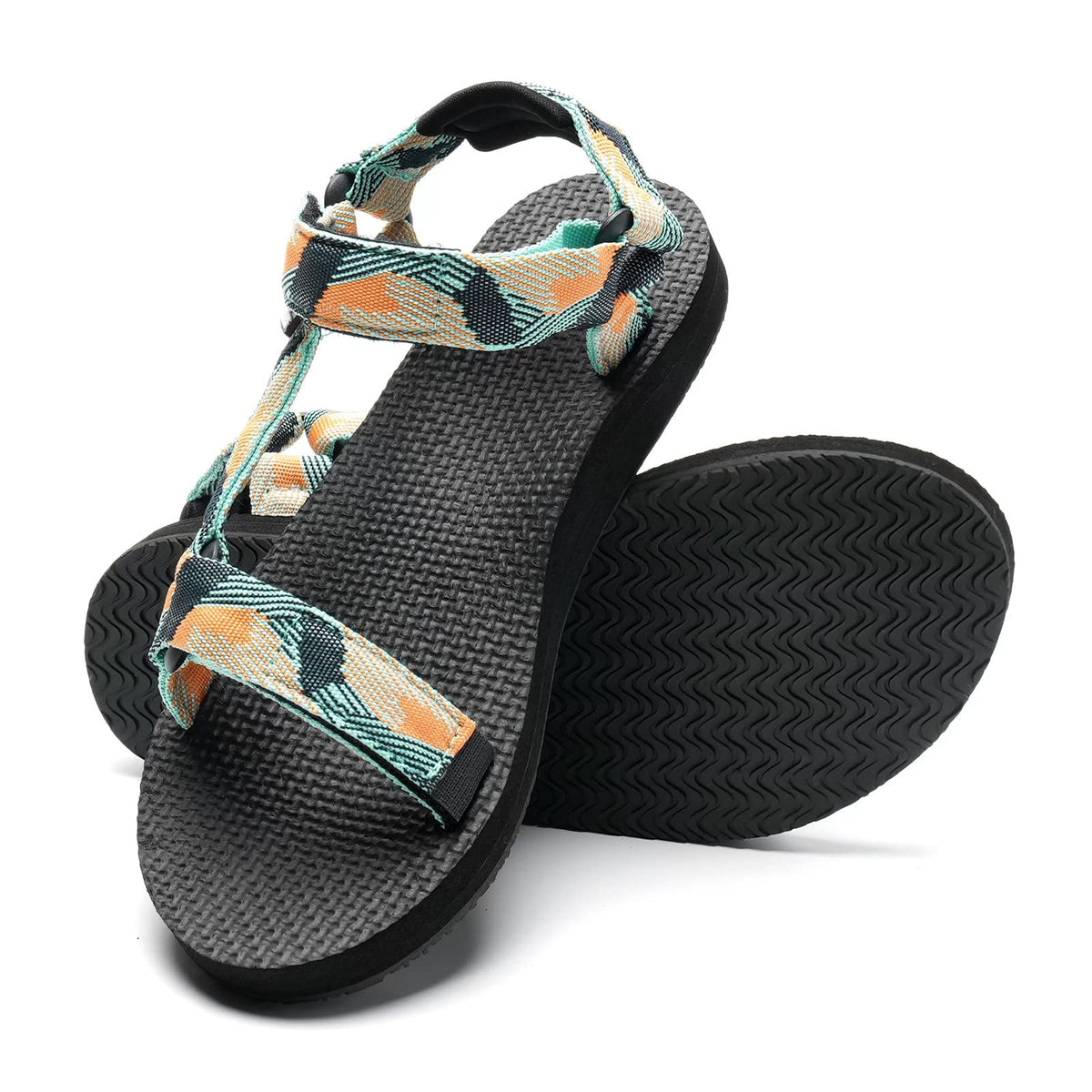 WateLves Womens-Sport-Sandals Hiking Sandals with-Arch-Support Webbing-Outdoor-Beach-Water-Sandals for Travel-Walking-Trekking-Camping
