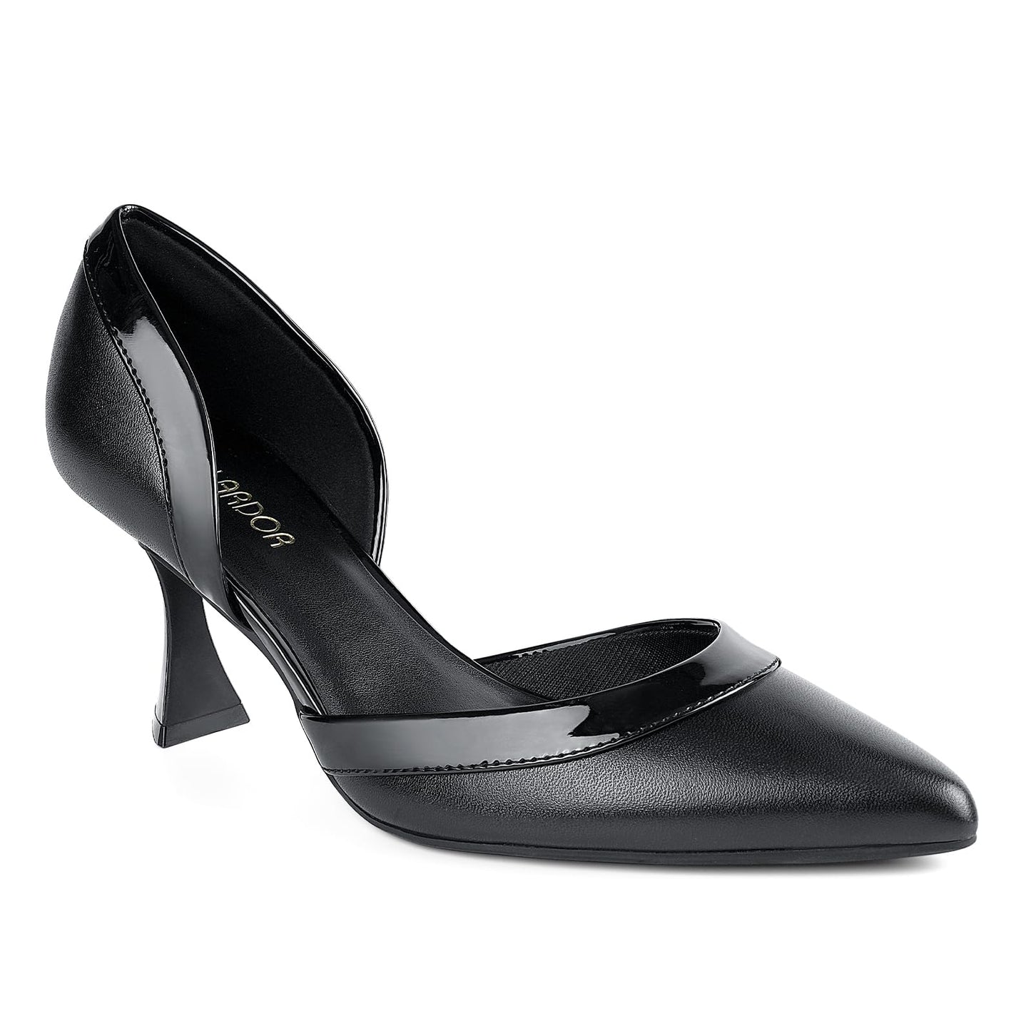 JENN ARDOR Women's Pumps Low Heels Pointed Closed Toe Kitten Dress Shoes for Women Comfortable Stiletto Heeled Sandals Classic Wedding Party D'Orsay Work Pumps
