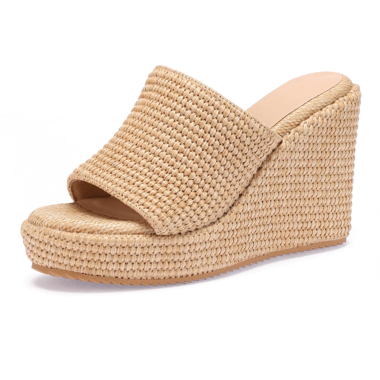 VICKI·VICKI Women's Platform Sandals Wedge Ankle Strap Open Toe Sandals
