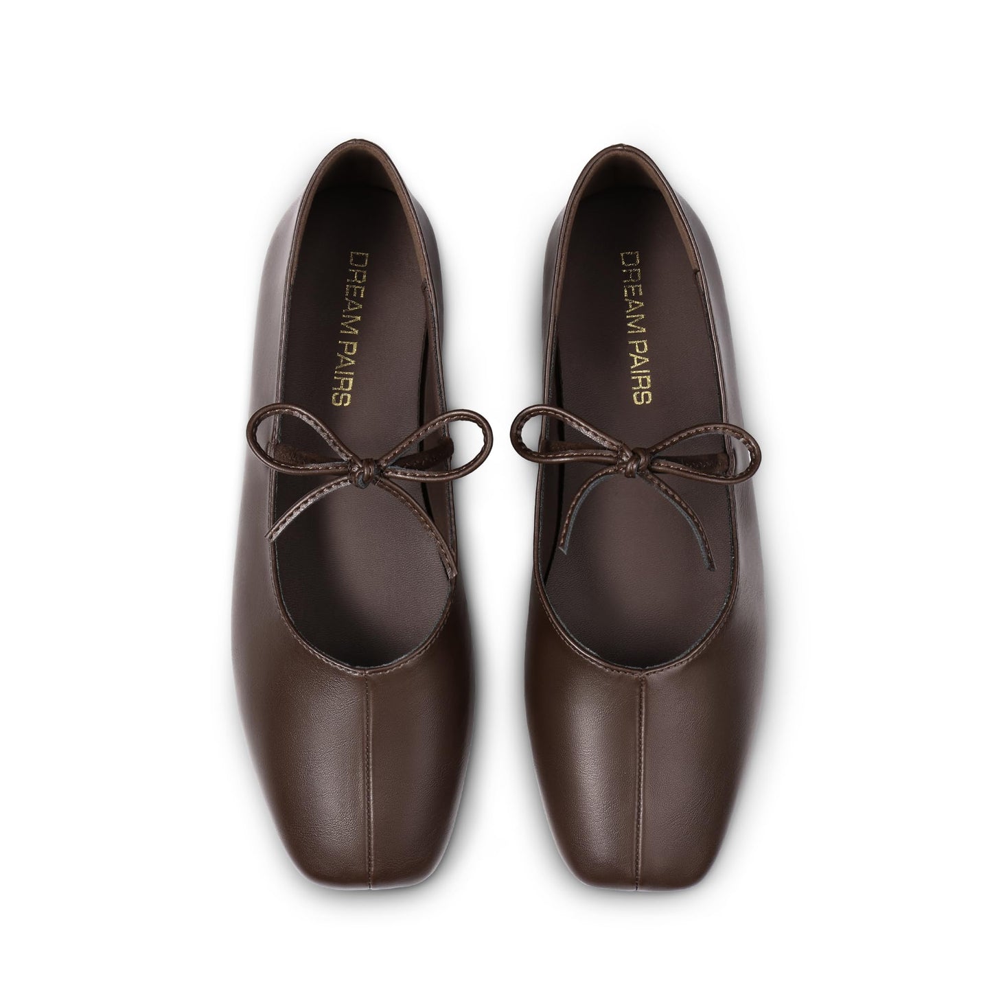 DREAM PAIRS Women's Ballet Mary Jane Flats | Square Toe Slip on Ballet Flats for Women,with Bow Dressy Comfortable for Casual Daily Work Office Shoes