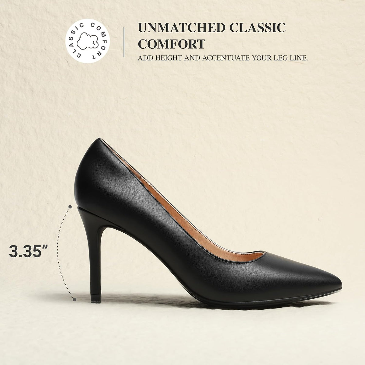 DREAM PAIRS Women's High Heels Pointed Toe Dress Shoes | Closed Toe Slip On Stiletto Fashion Wedding Bridal Work Office Comfortable Pumps Shoes