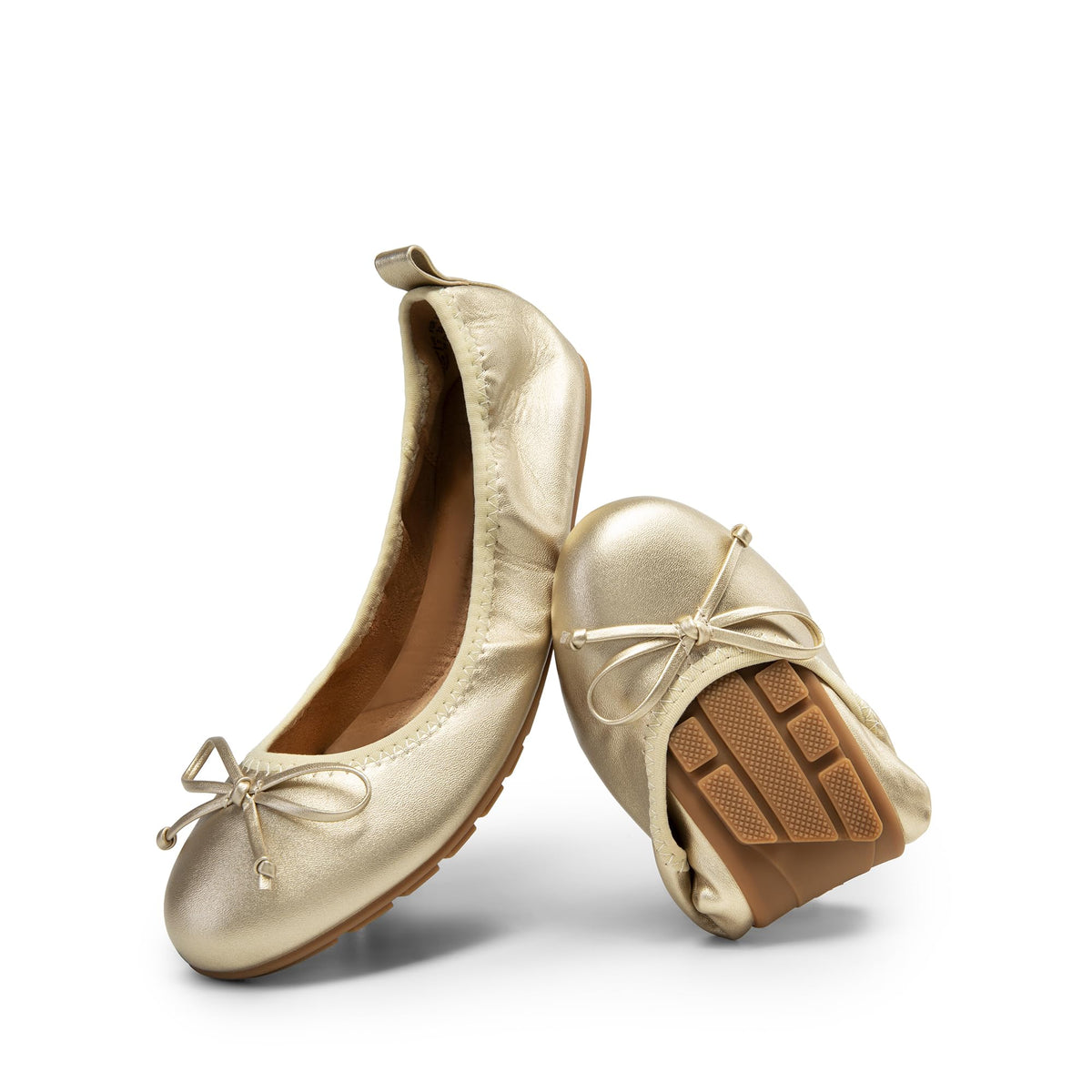 DREAM PAIRS Women's Foldable Bowknot Ballet Flats | Light Weight, Slip-On Dress Shoes, Round Toe, Offer all-day comfort for long walking, standing, dancing
