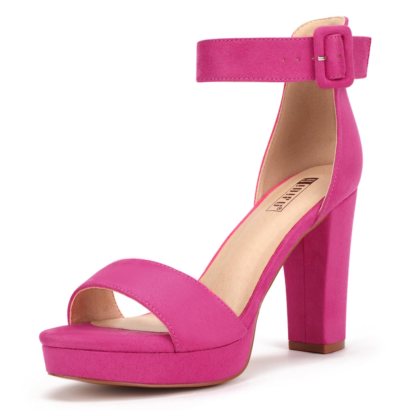 IDIFU Women's IN4 Platform Chunky High Heels | Ankle Strap Heeled Sandals Wedding Party Dress Shoes