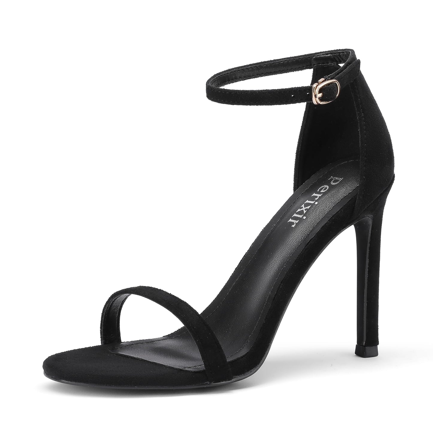 perixir Gold Heels for Women, High Heels with Spiral, 4.17" Stiletto Heeled Sandals for Dressy Women, Lace Up Sandals Comfortable Slingback Sandal