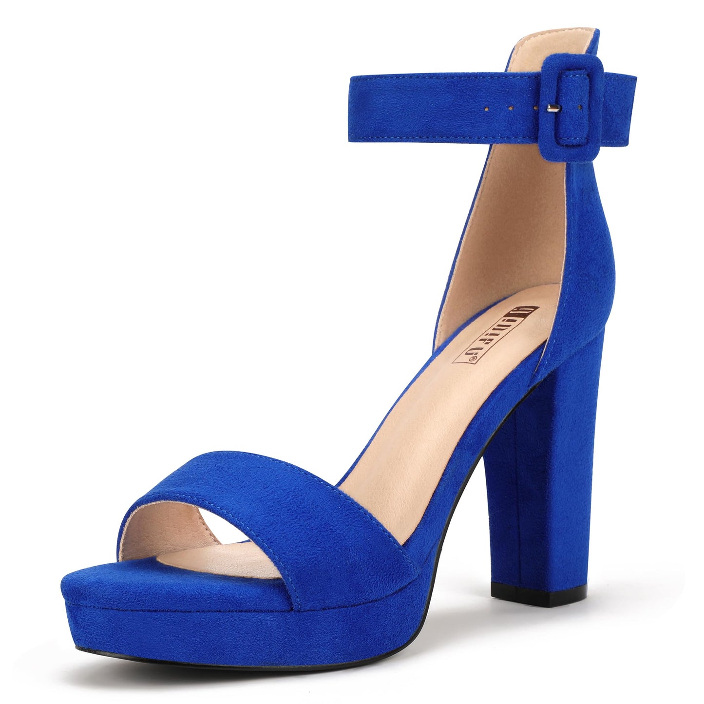IDIFU Women's IN4 Platform Chunky High Heels | Ankle Strap Heeled Sandals Wedding Party Dress Shoes