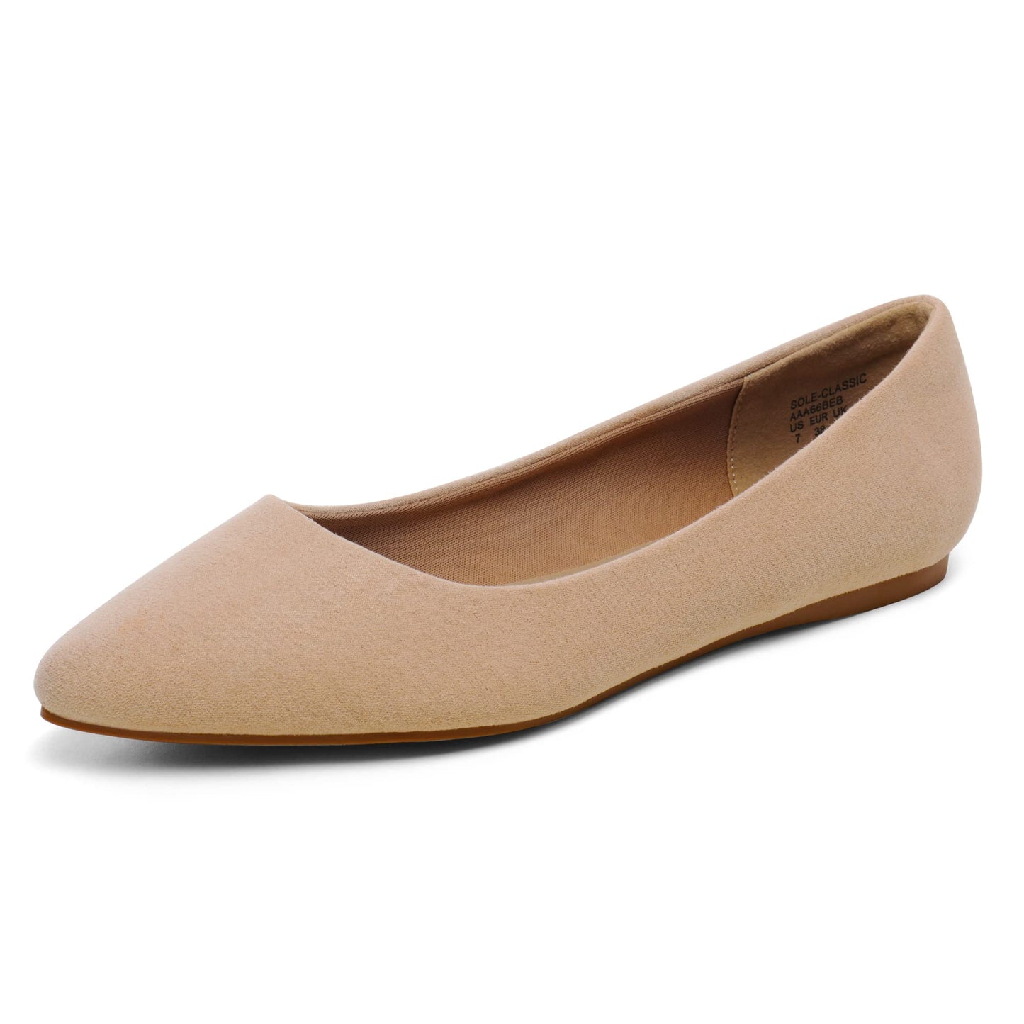DREAM PAIRS Women's Dress Ballet Flats | pointed toe flats, dressy flat shoes for wedding work office business, slip on comfort flats for women
