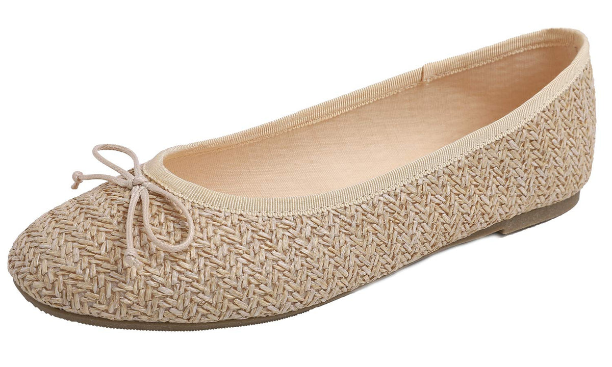FEVERSOLE Women's Macaroon Colorful Memory Foam Cushion Insock Patent Ballet Flat