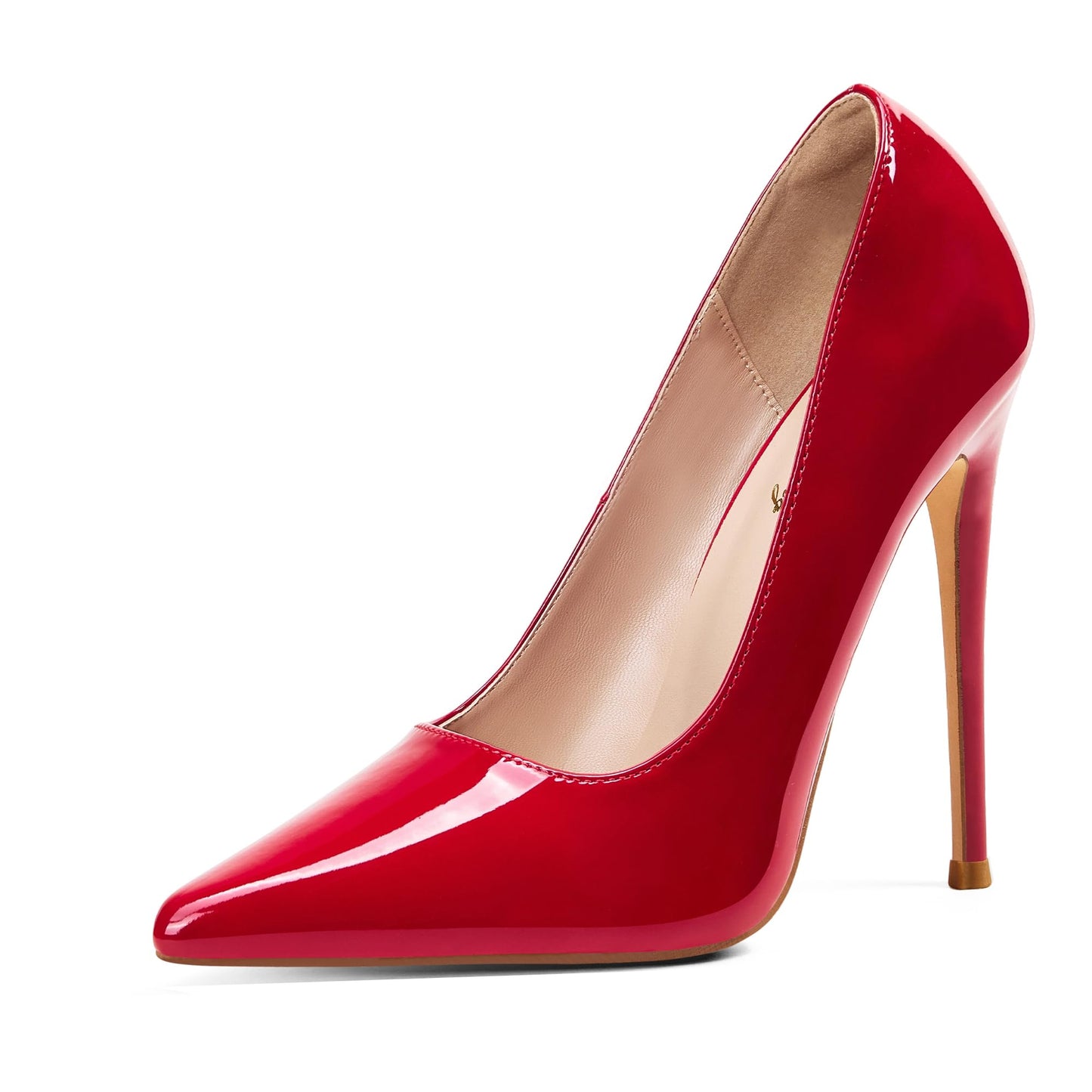 Elisabet Tang Women's High Heels Pumps Closed Pointed Toe Stiletto 4inch Heels Classic Office Special Dressy Wedding Pump Shoes