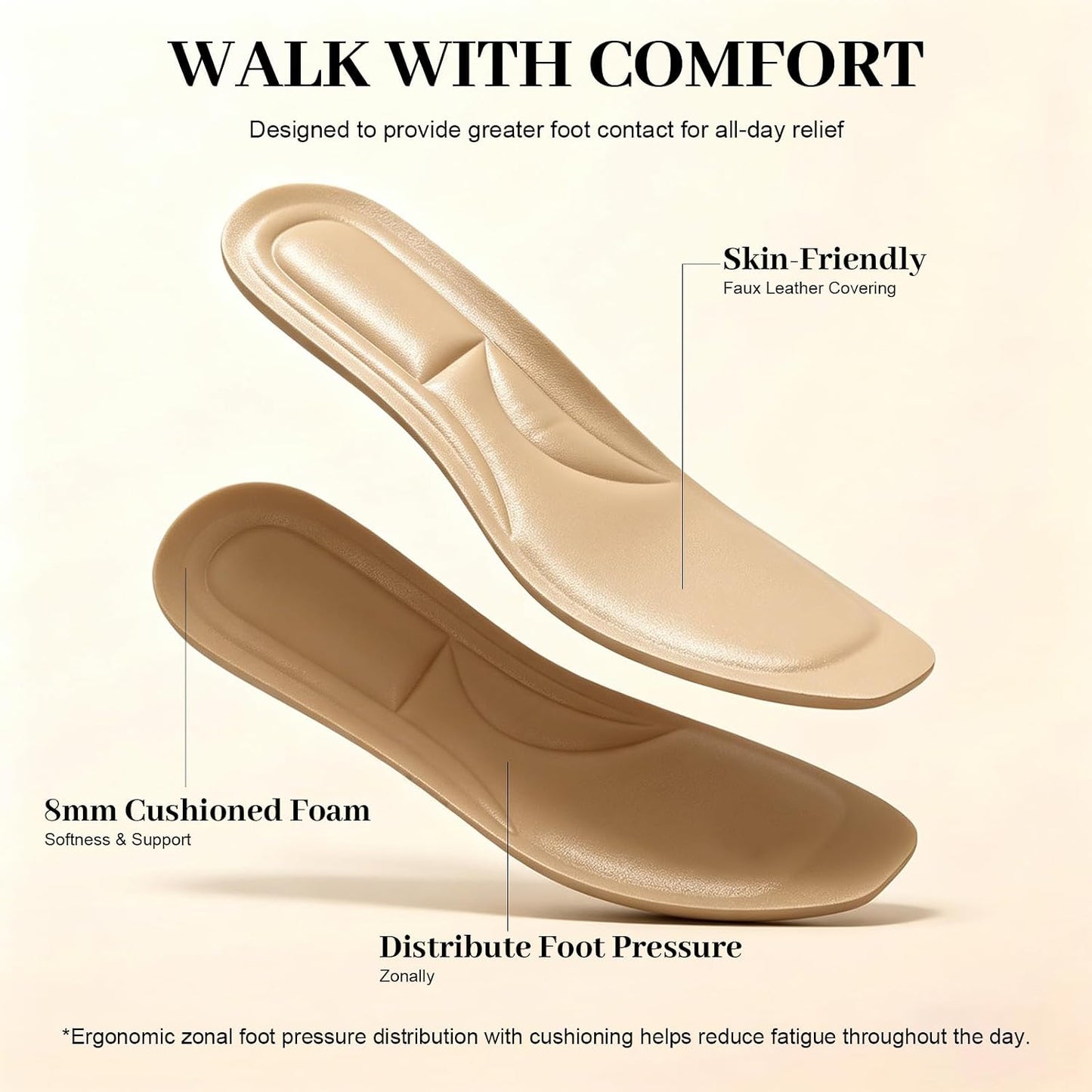 Flats for Women Comfortable Dressy Mary Jane Ballet Flats | Square Toe, Faux Leather, Ankle Strap, Cushioned Insole, Ideal for Work Office Business Dressy Casual Daily Wear