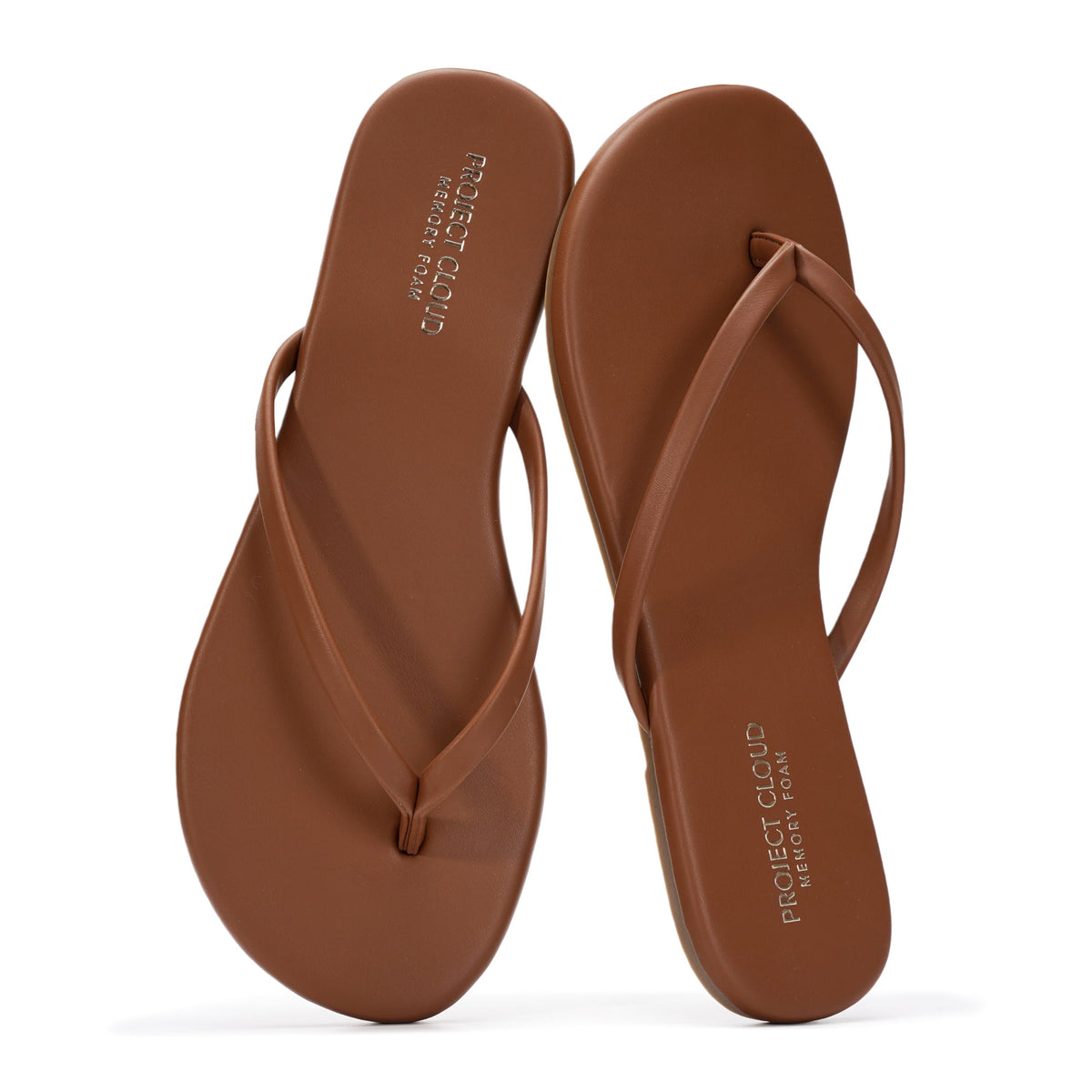 Project Cloud Flip Flops for Women Memory Foam Flats Sandals (Foundations) | Lightweight and Durable Non-Slip SoleWomens Sandals - Beach Essentials Womens Flat Sandals for Everyday Comfort Daily Wear