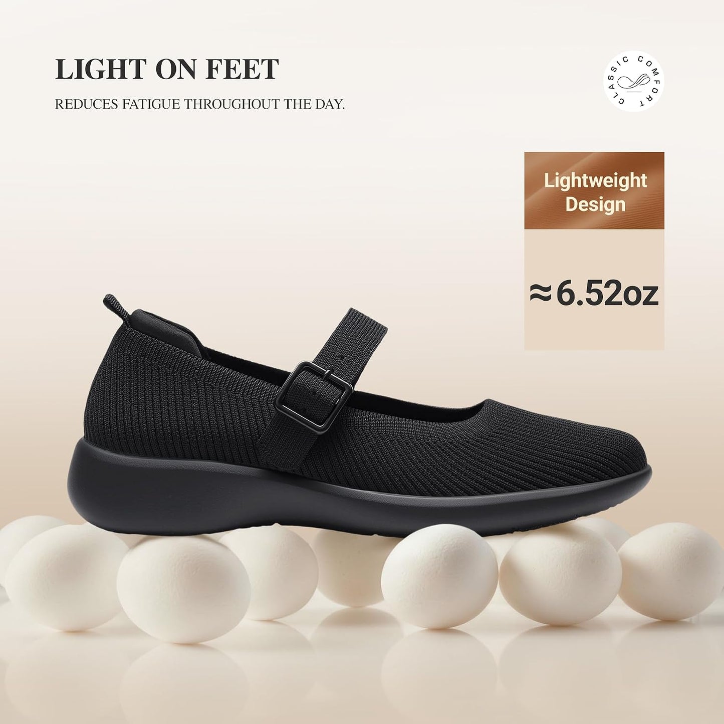 DREAM PAIRS Womens Ballet Mary Jane Flats Shoes | Arch Support, Anti-slip, Cushioning, Machine Washable, Comfortable Breathable, Walking Dressy Business Office Flat Shoes