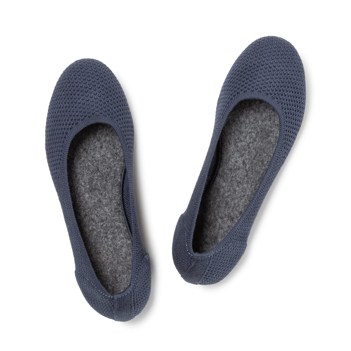 Frank Mully Women’s Ballet Flat Shoes Knit Dress Shoes Round Toe Slip On Ballerina Flats for Woman Low Wedge Comfort Soft