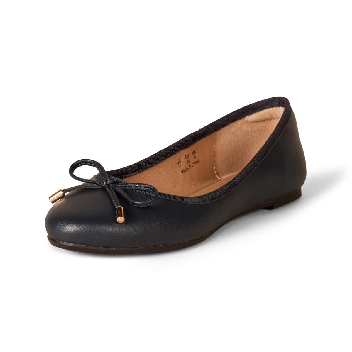 Amazon Essentials Women's Comfortable Round Toe Ballet Flats with Bow