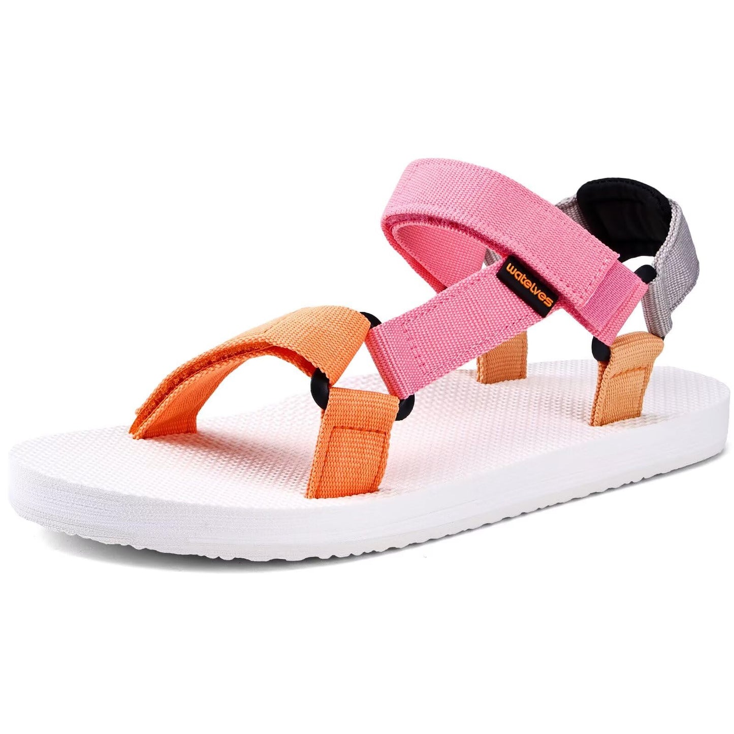 WateLves Womens-Sport-Sandals Hiking Sandals with-Arch-Support Webbing-Outdoor-Beach-Water-Sandals for Travel-Walking-Trekking-Camping