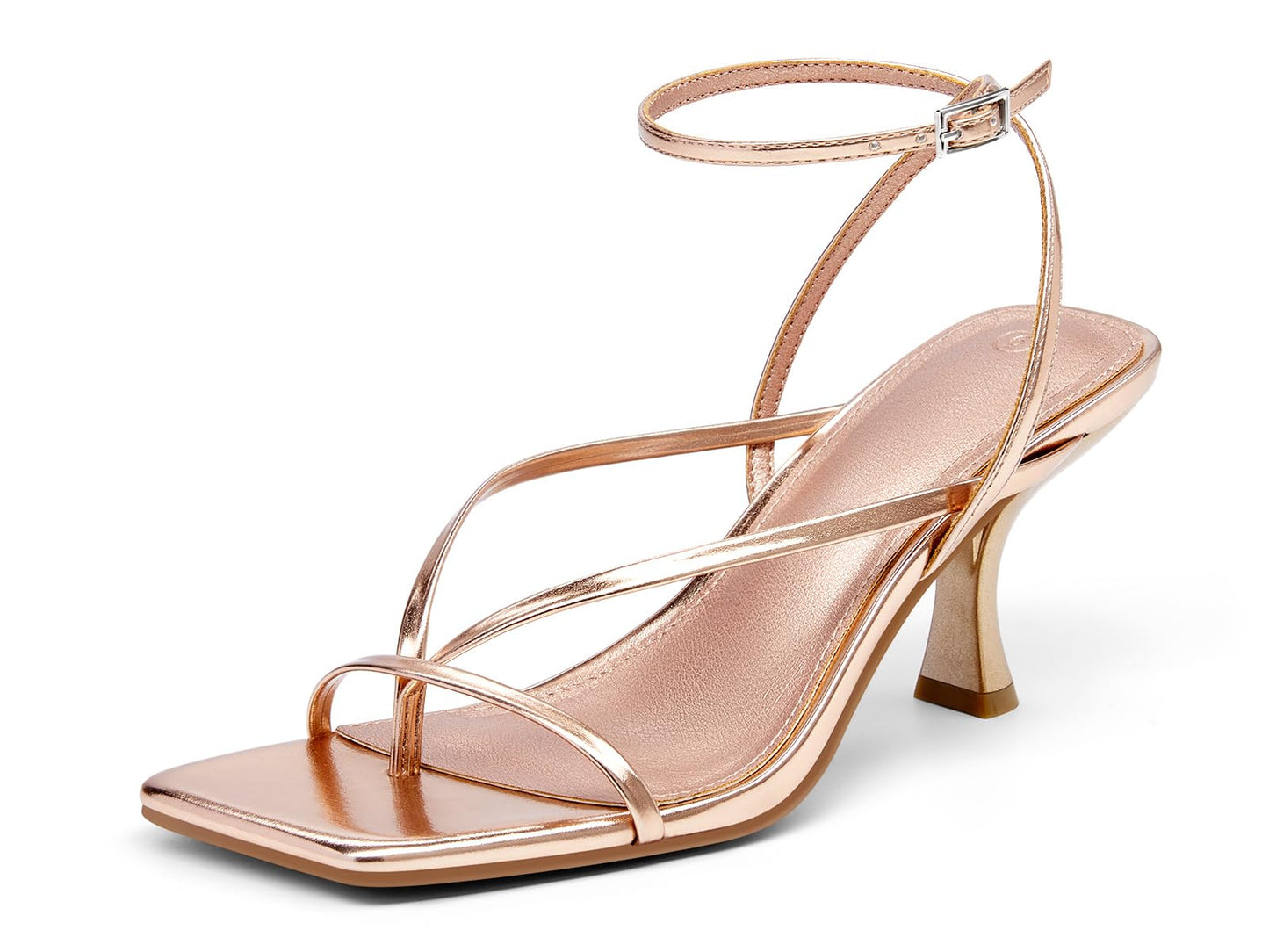 PiePieBuy Women's Lace Up Heeled Sandals Square Flip Flop High Heels Strappy Party Shoes
