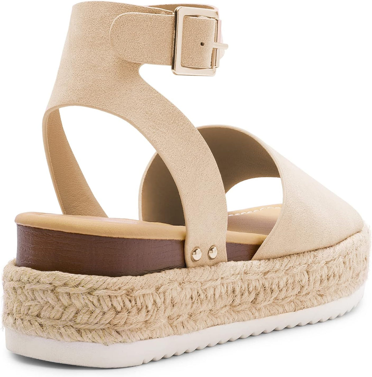 DREAM PAIRS Women's Platform Espadrille Wedge Sandals | Adjustable ankle strap with cushioned footbed for comfortable walking, vacation, beach outing and summer events