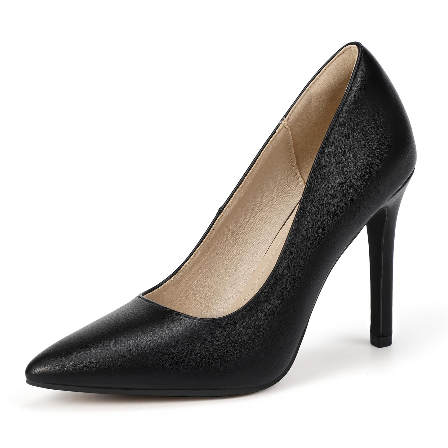 IDIFU IN4 Women's Pumps High Heels Closed Toe Stiletto Pointed Toe Dress Shoes Wedding Prom Bridal Daily Work Office Business Trendy Fashion Sexy Comfortable Pumps Dressy Shoes