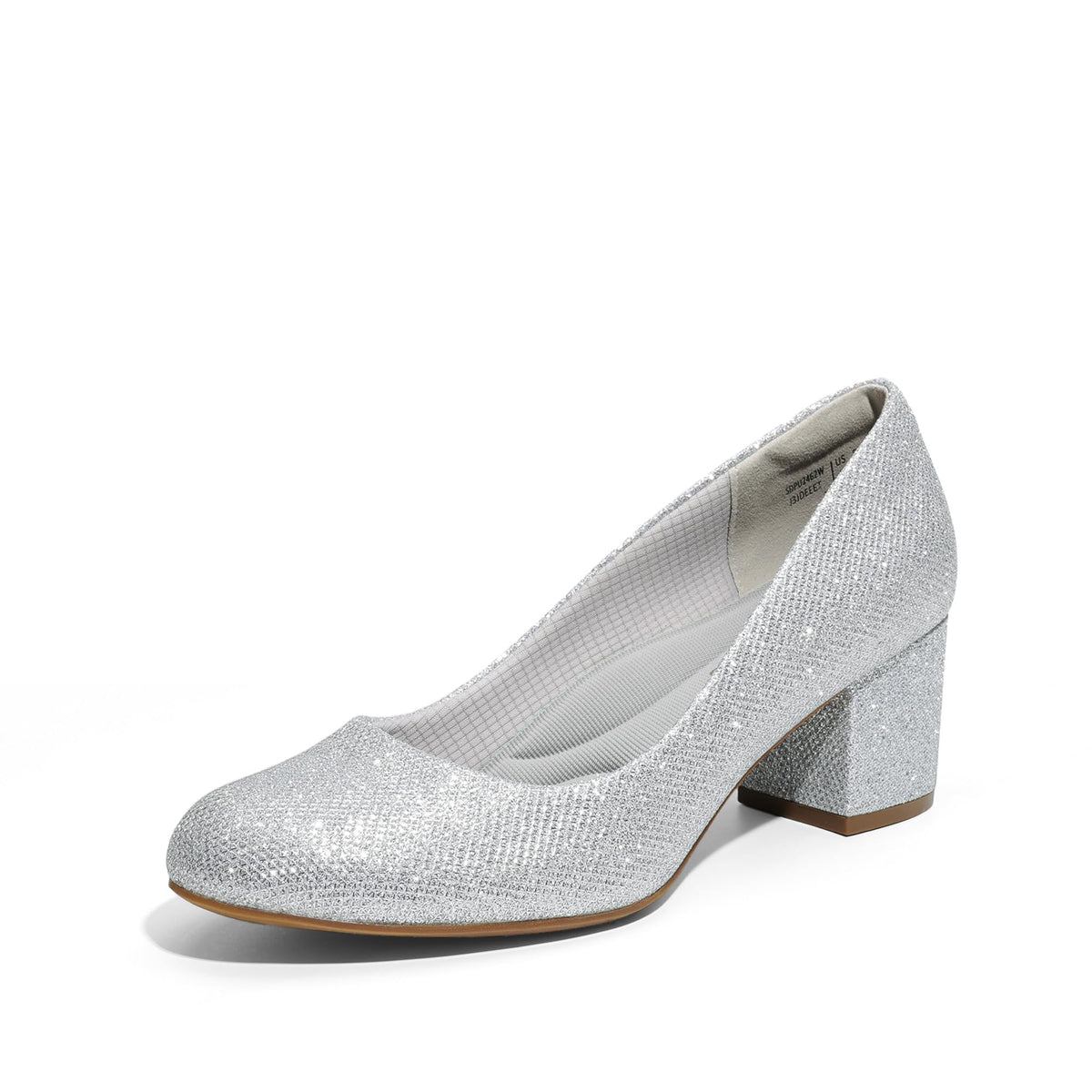 DREAM PAIRS Women's Block Heel Pumps Round Toe Dress Shoes | 2.24 inch chunky heel pumps with a 3D cushioned insole and non-slip outsole for commuting, parties and everyday wear