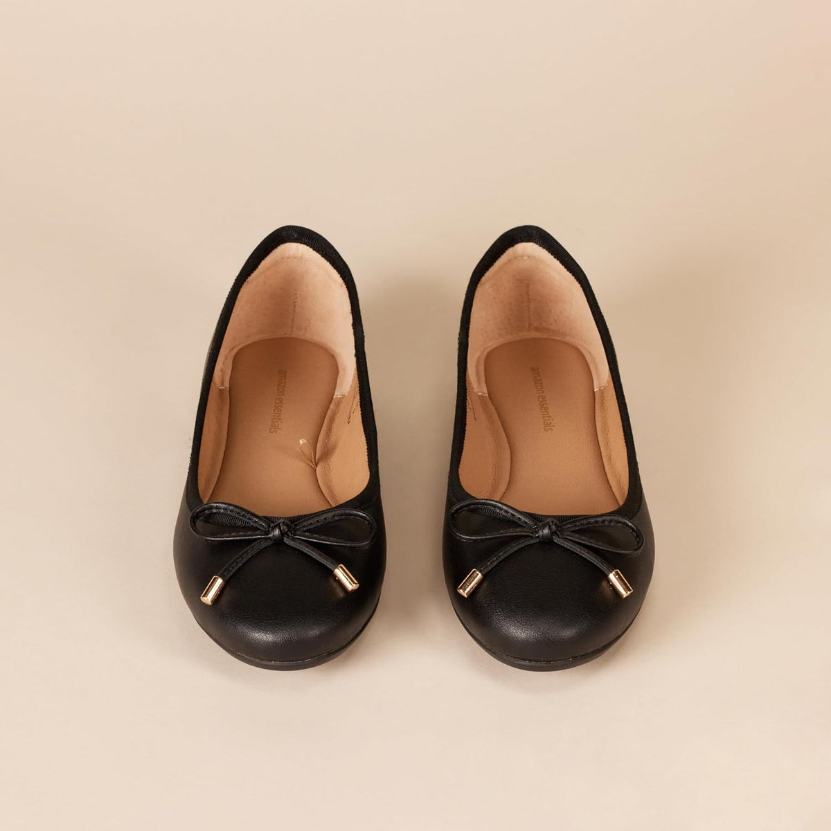Amazon Essentials Women's Comfortable Round Toe Ballet Flats with Bow